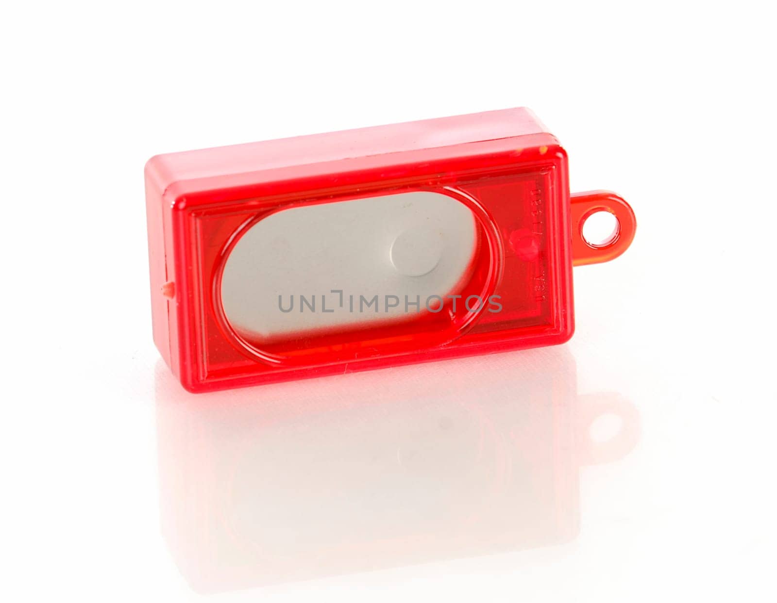 dog clicker - positive reinforcement training tool for dogs isolated on white background
