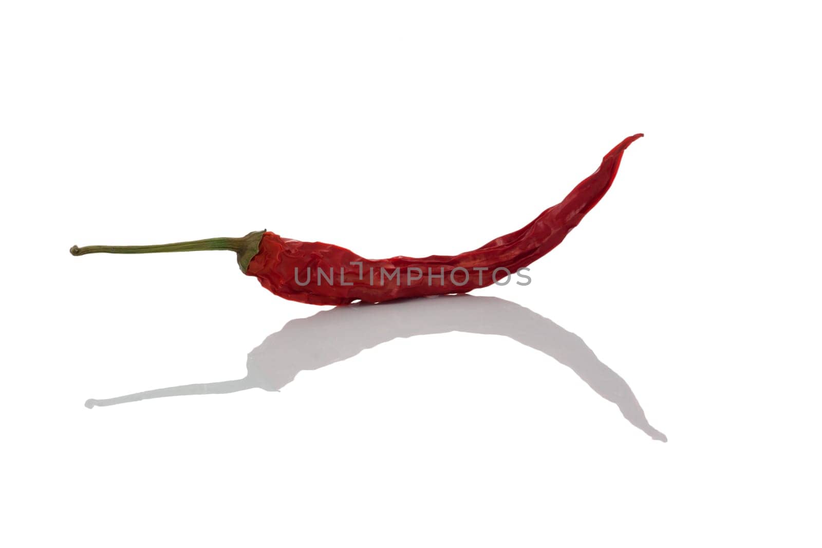 A dried red chile