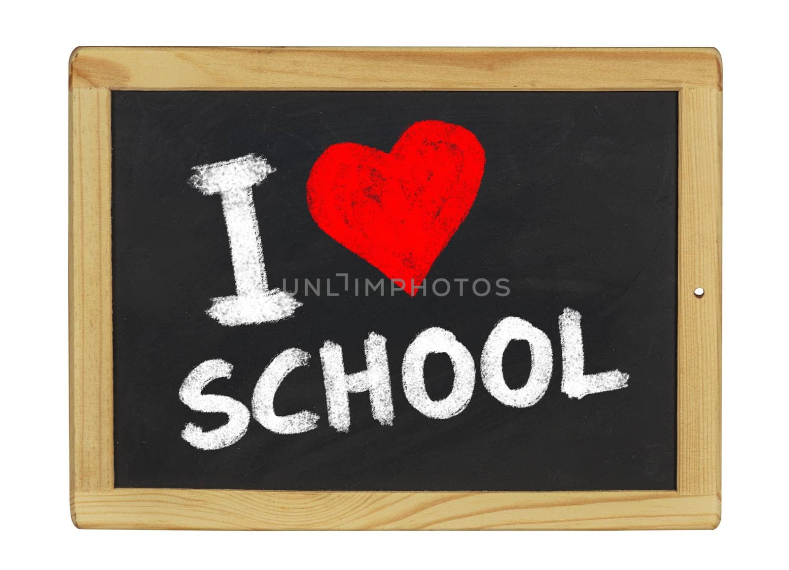 I love school on a slate