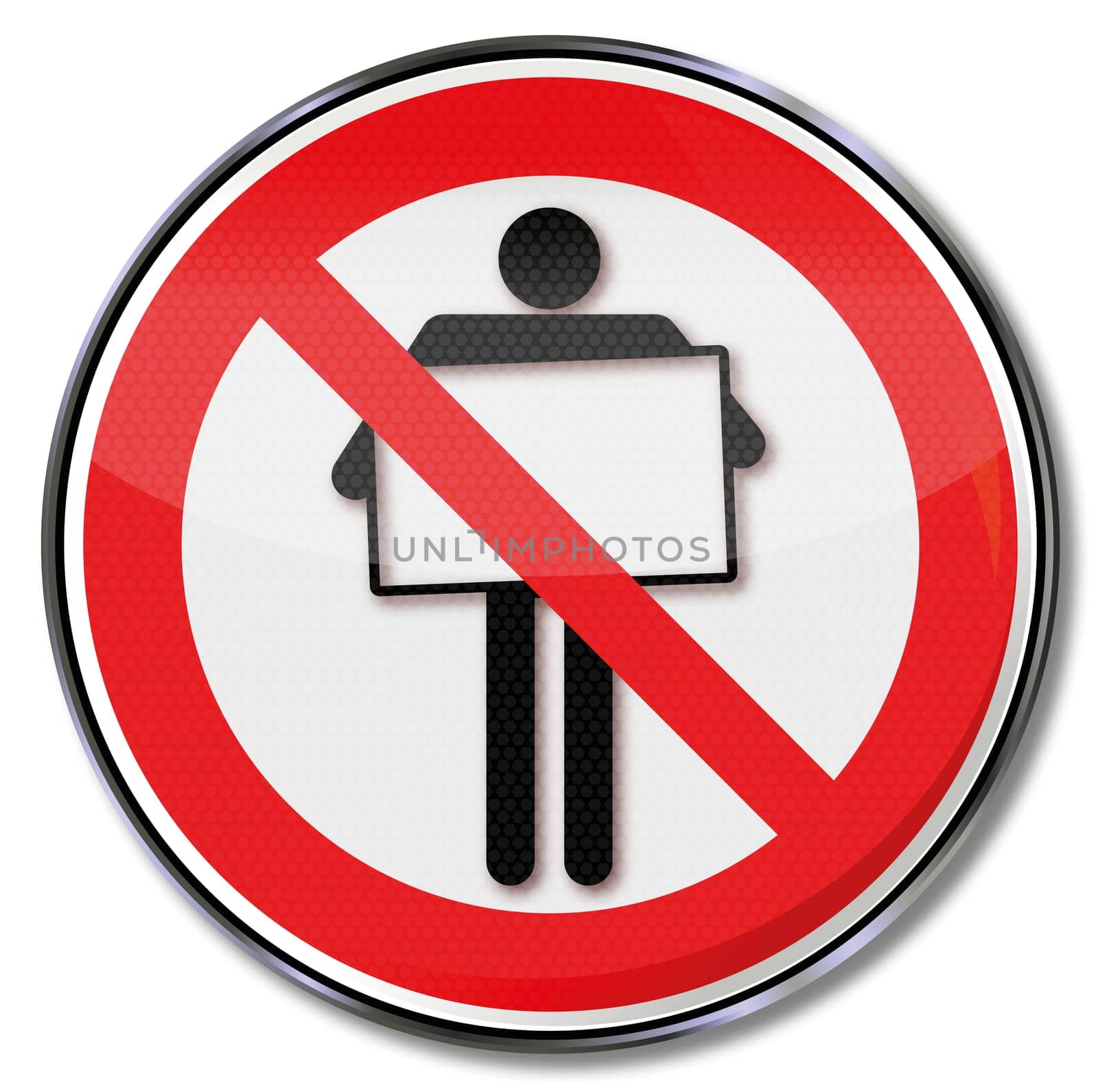 Sign Advertising,Demonstration,Freedom and Unemployment