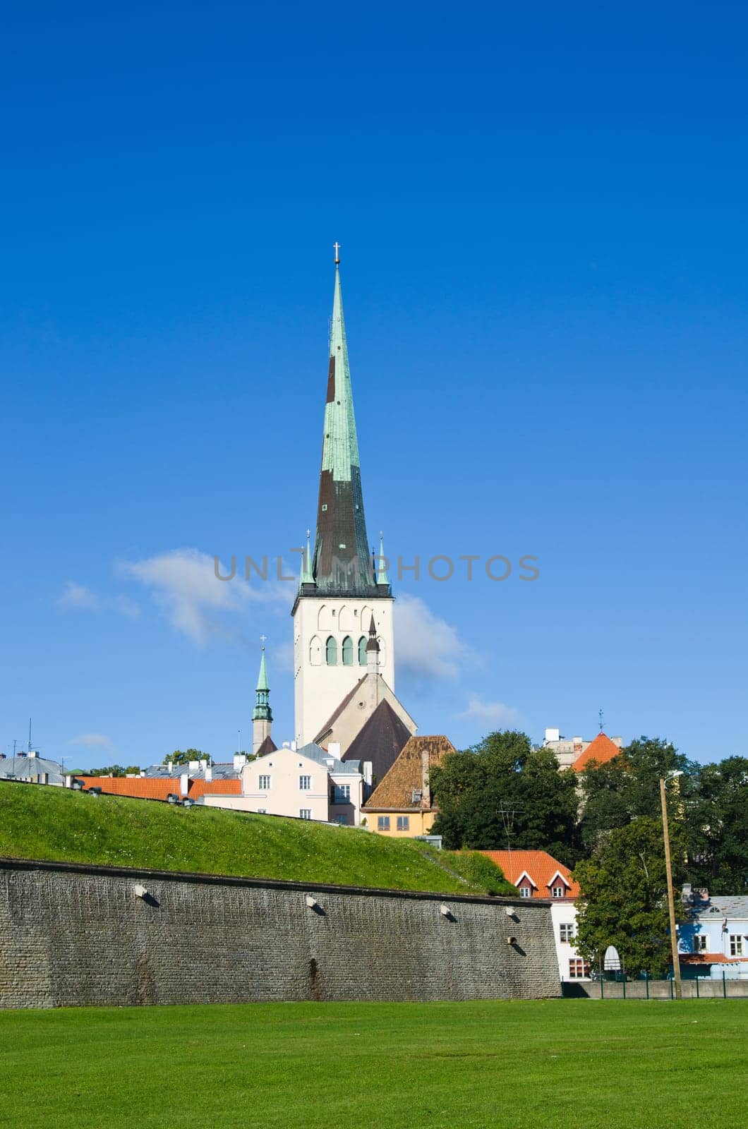 Tallinn, view of Oleviste  Church