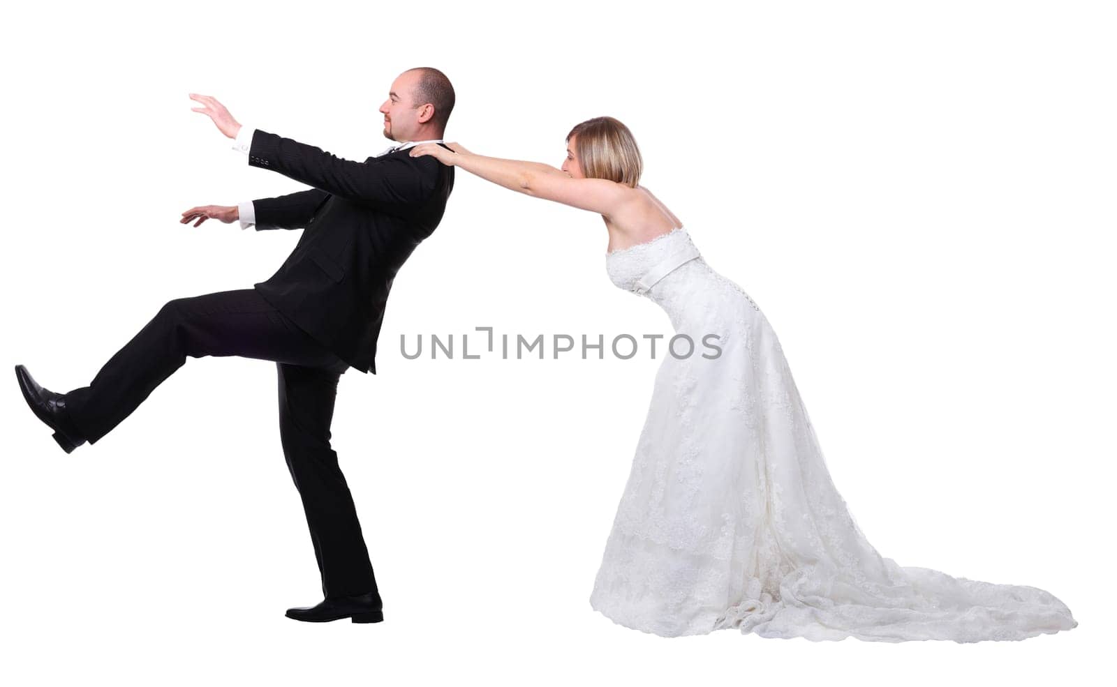 gromm try to escape from wedding