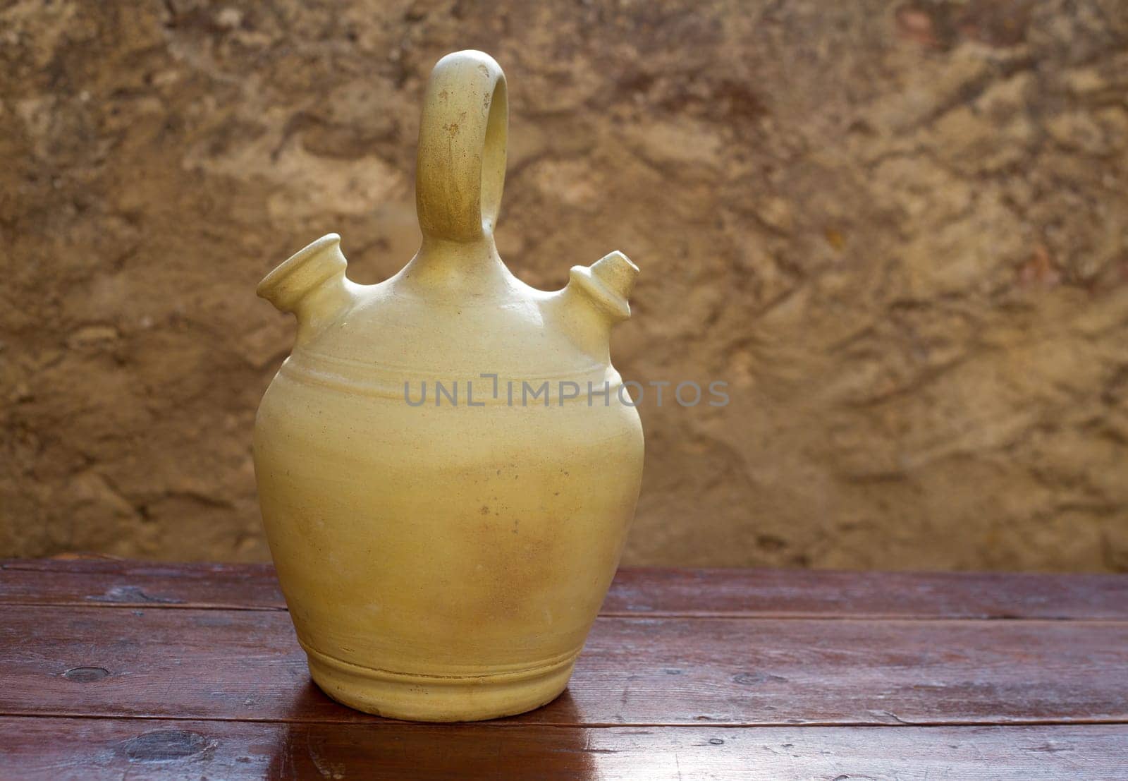 Botijo traditional clay pot jug to keep fresh water in Spain vintage