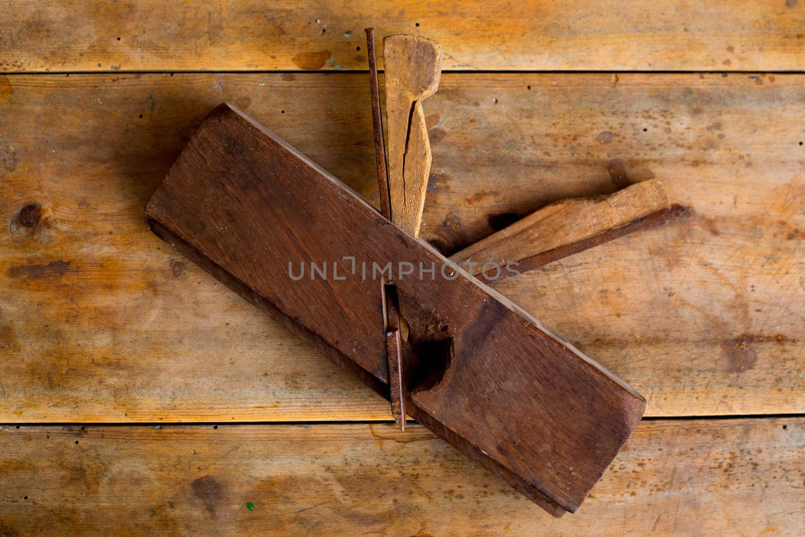carpenter vintage wood planer tool planer rusted on retro  background