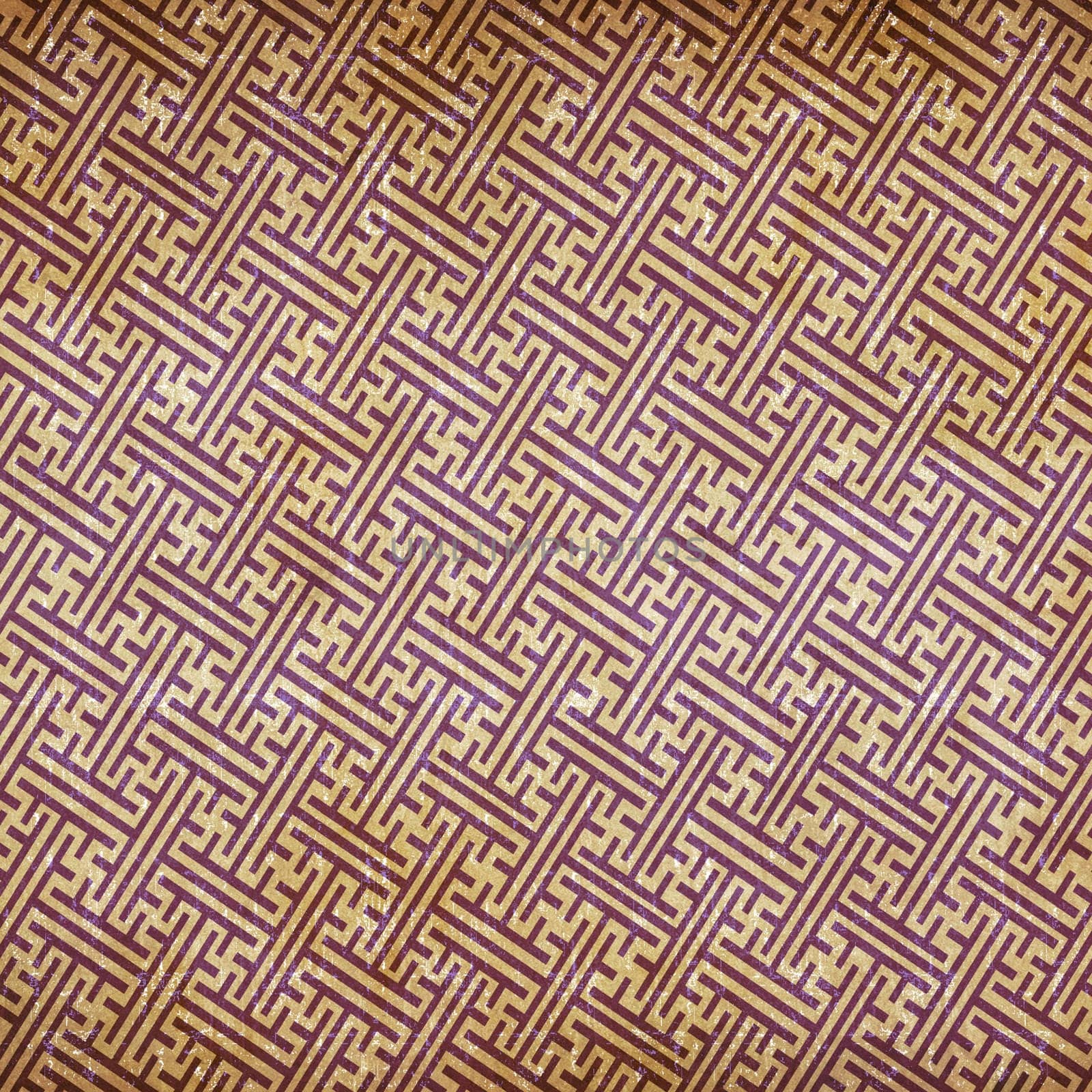 Retro Japan geometric style grunge background illustration.