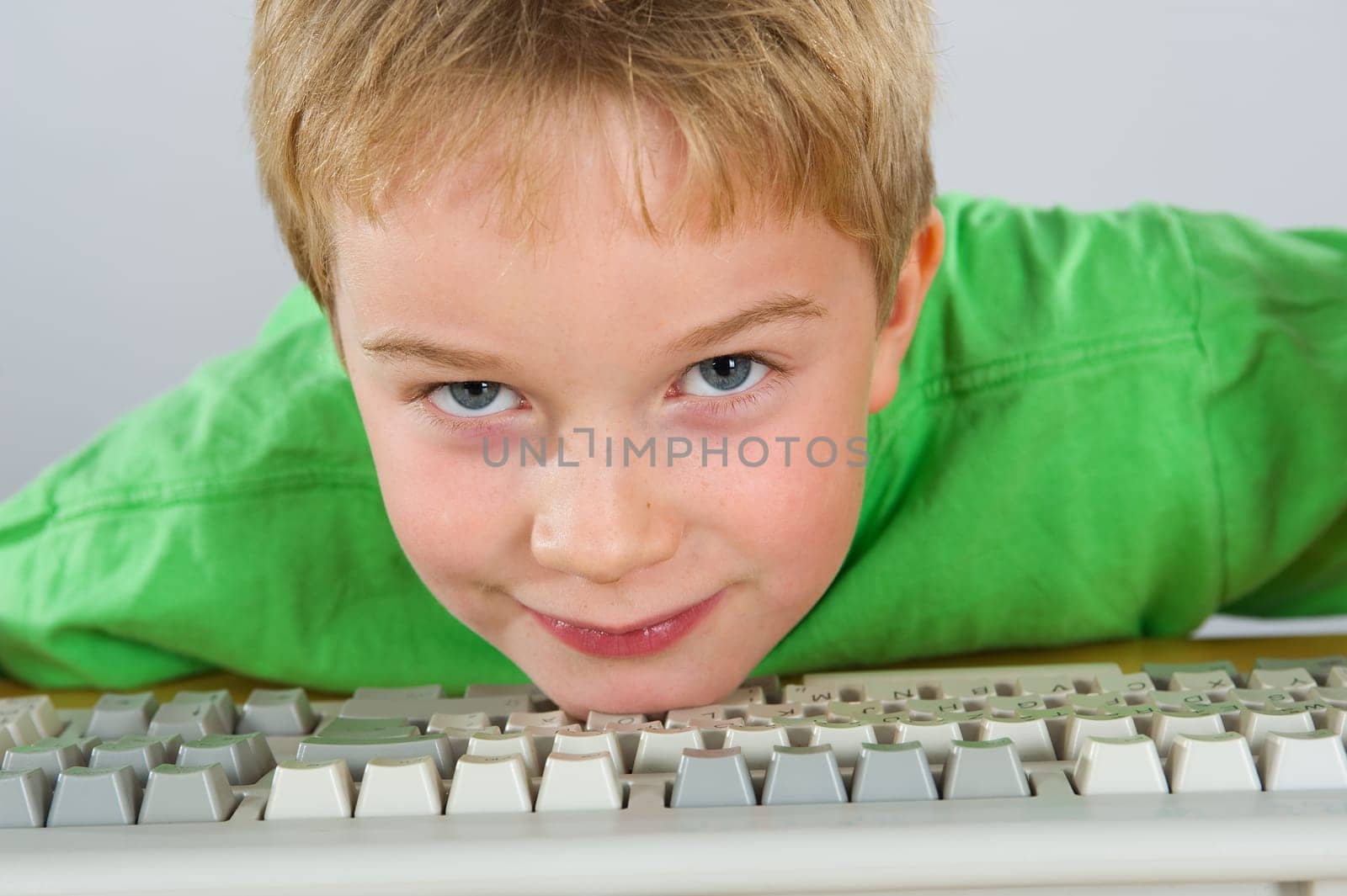 boy with computer