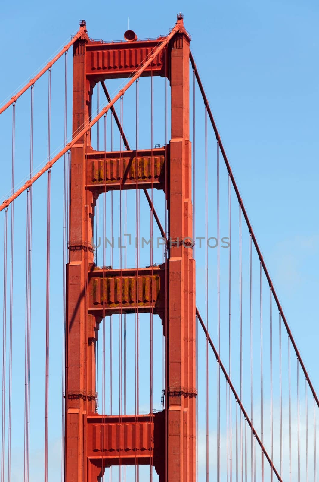 pylon of the Golden Gate in San Francisco, California