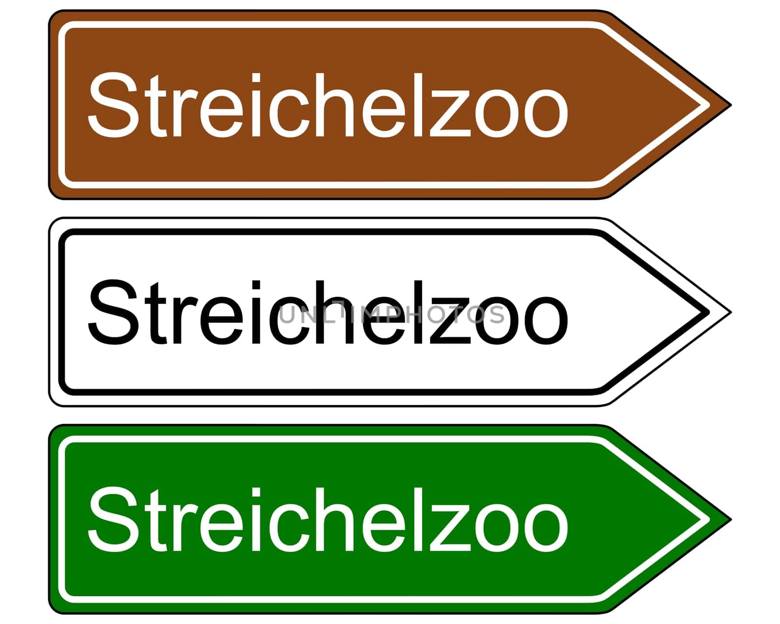 Petting zoo signpost