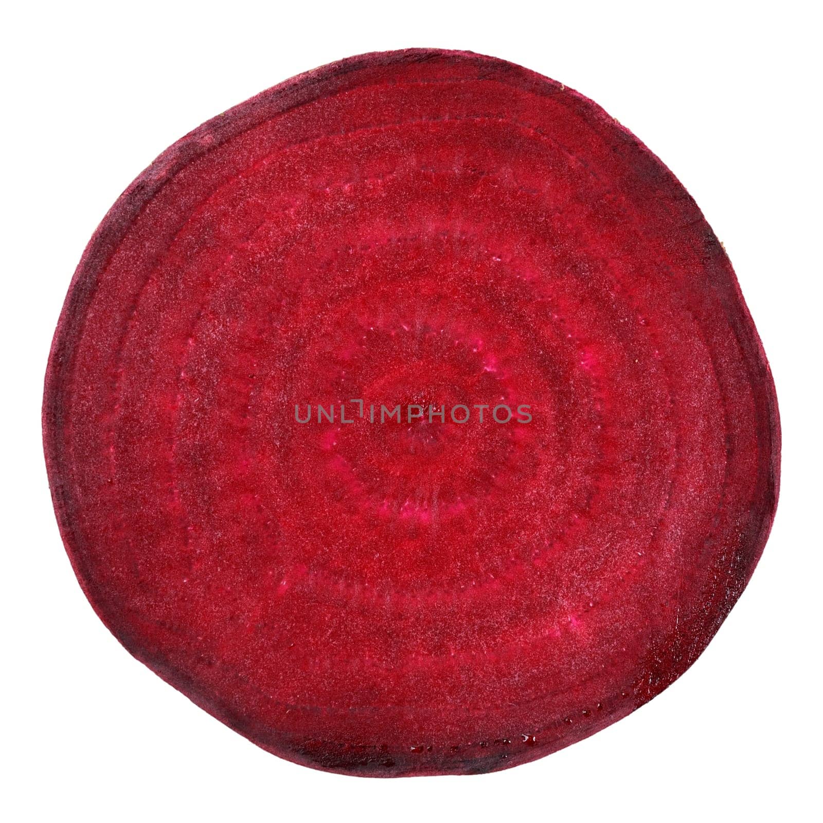 slice of beetroot isolated