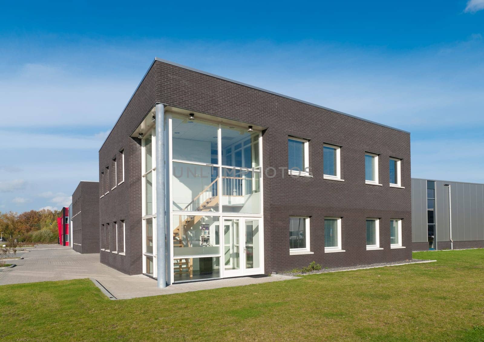 entrance of a modern office building
