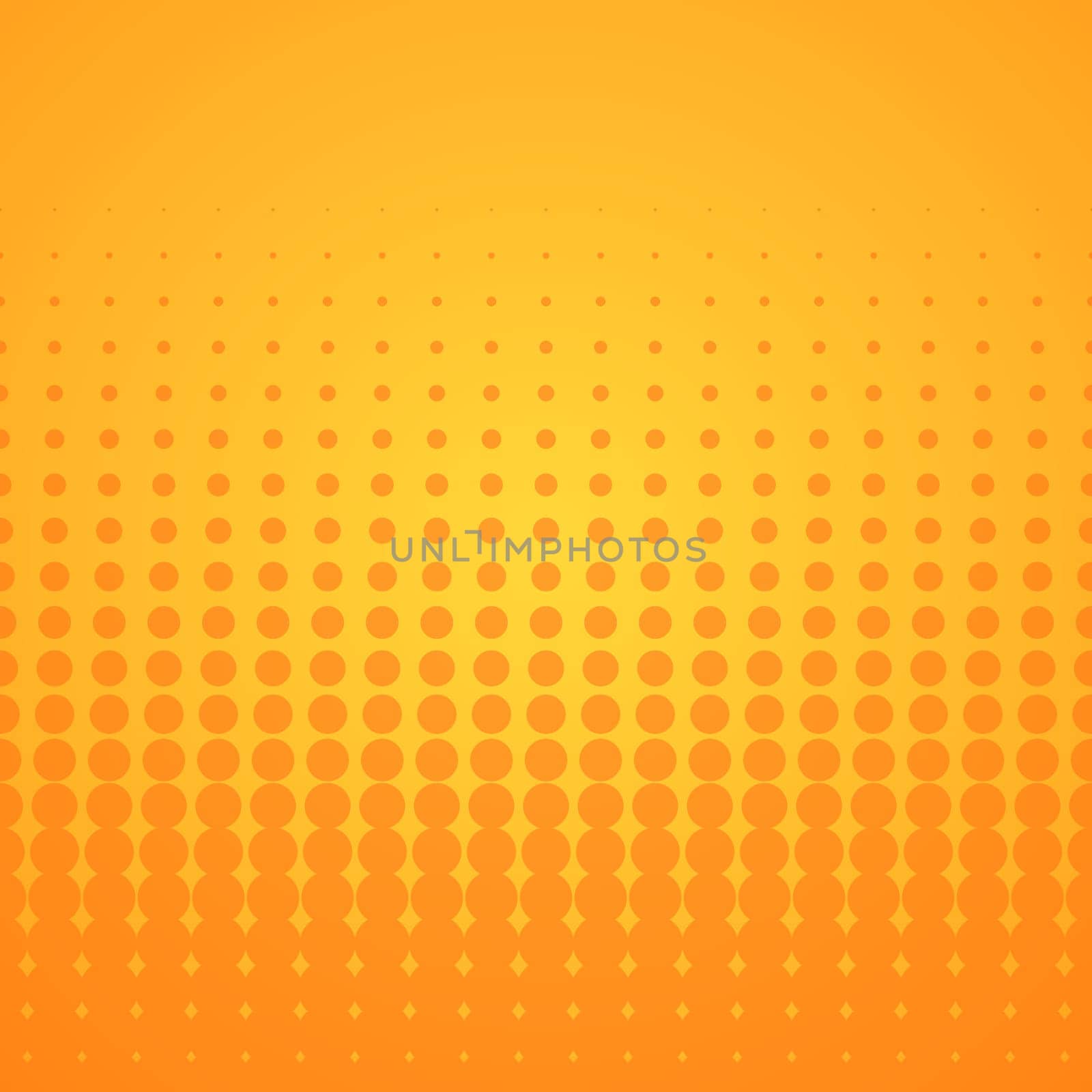 Bright disco background with orange spots on yellow
