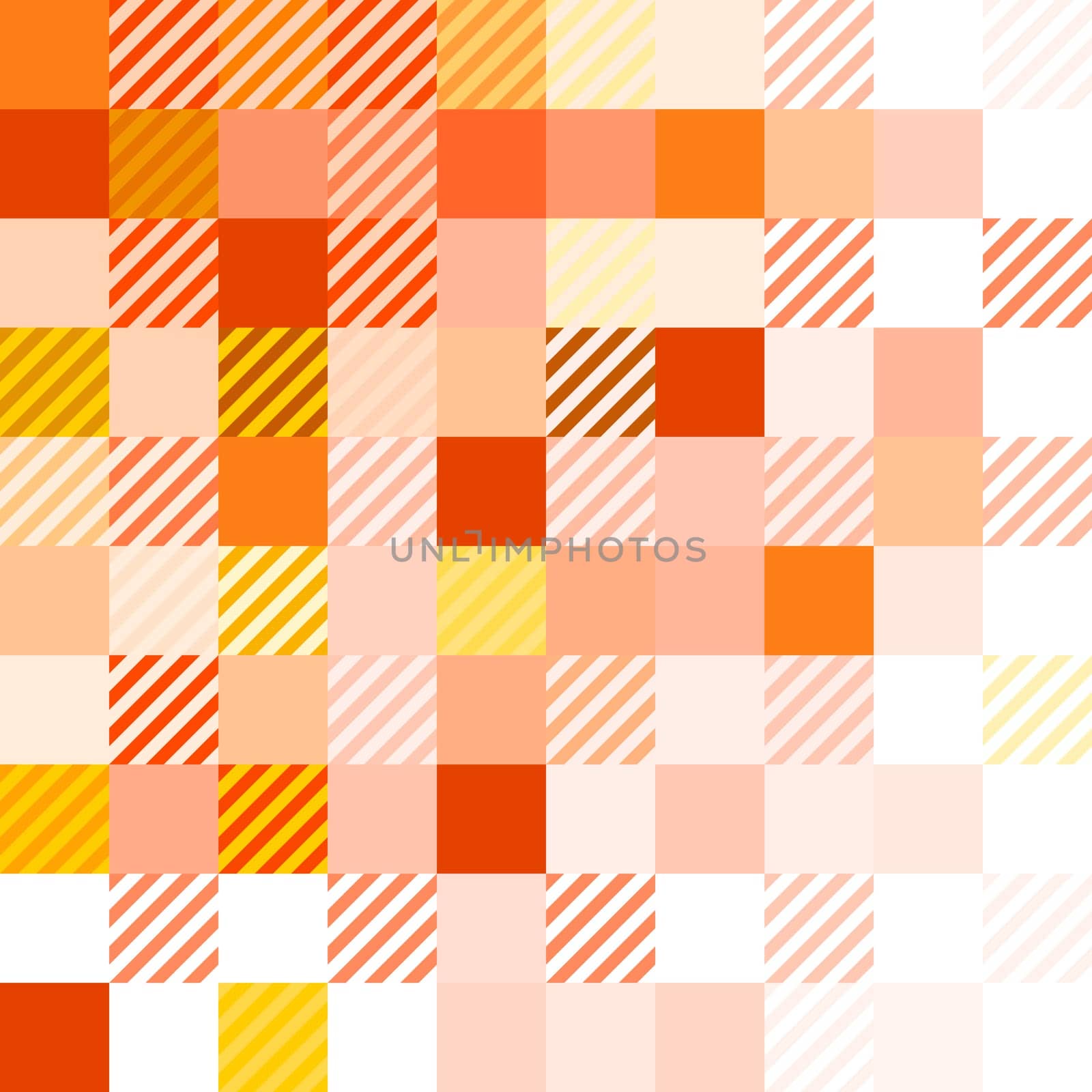 Orange and red texture with squares and diagonal lines