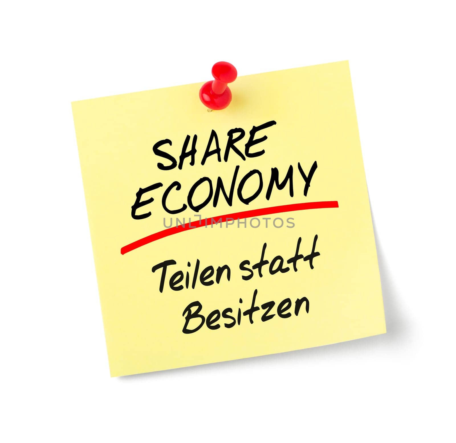 Sticky notes Share Economy