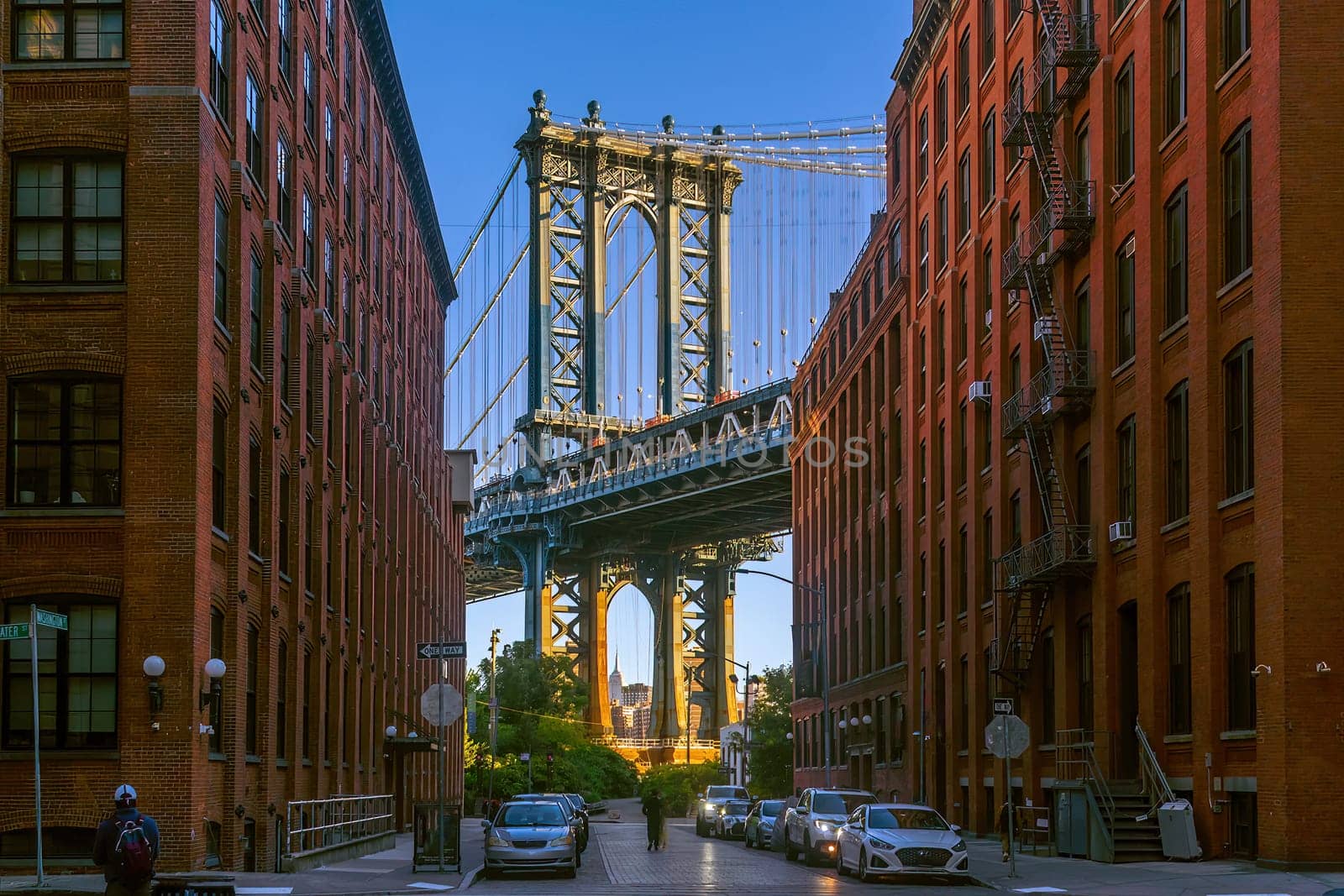 Manhattan bridge, cityscape of New York City in the United States of America by f11photo