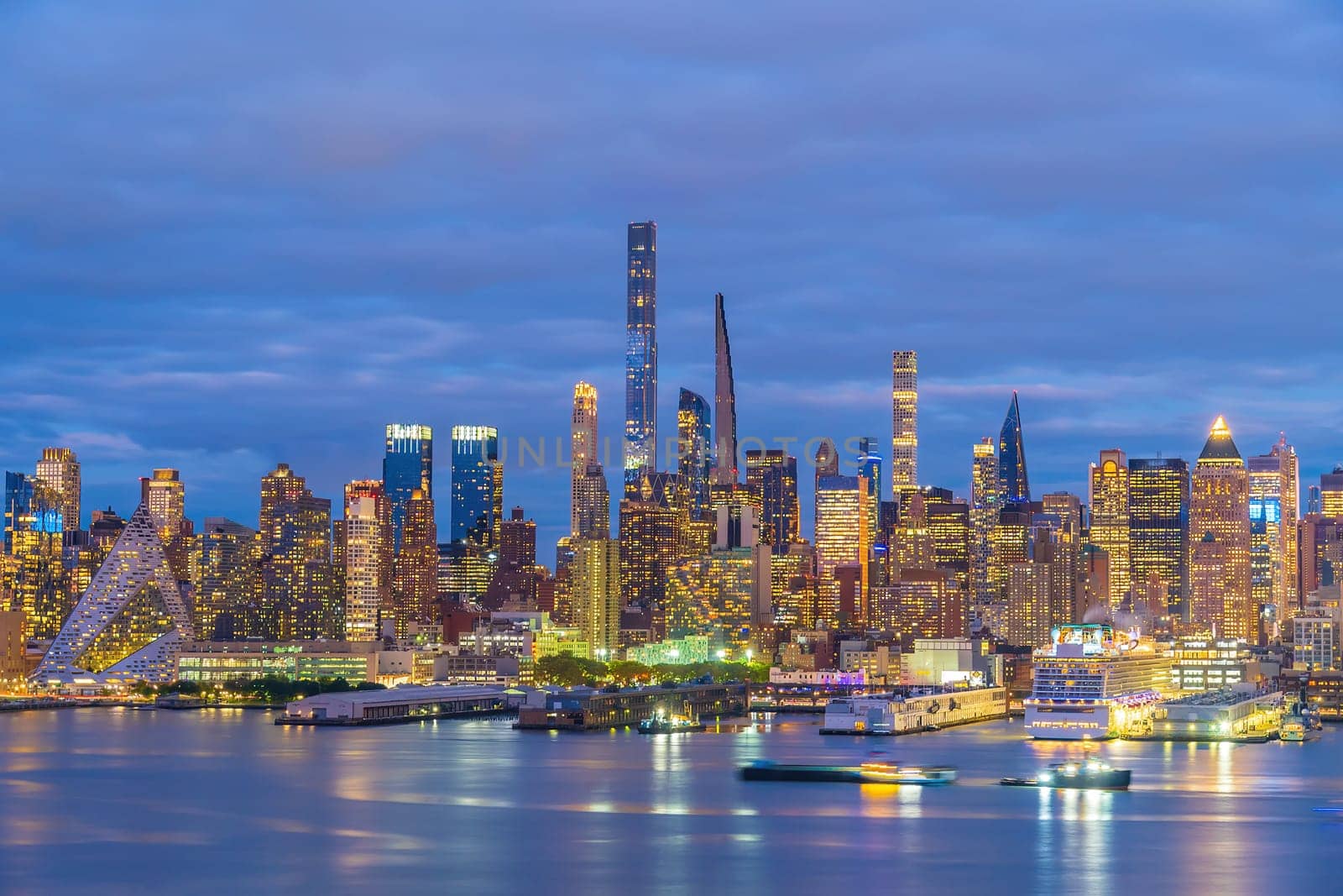 Manhattan's skyline, cityscape of New York City in the United State of America 