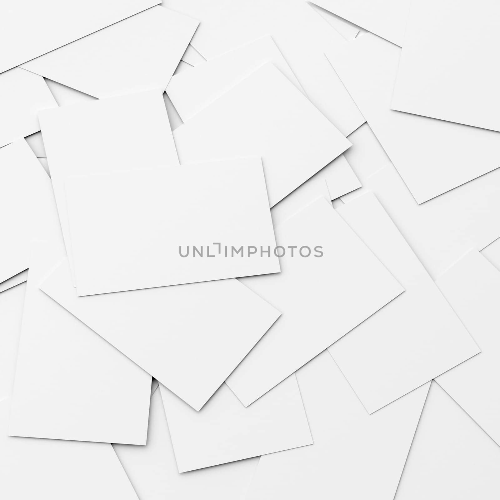 business card conceptual background, a stack of cards with only the top card is not covered.