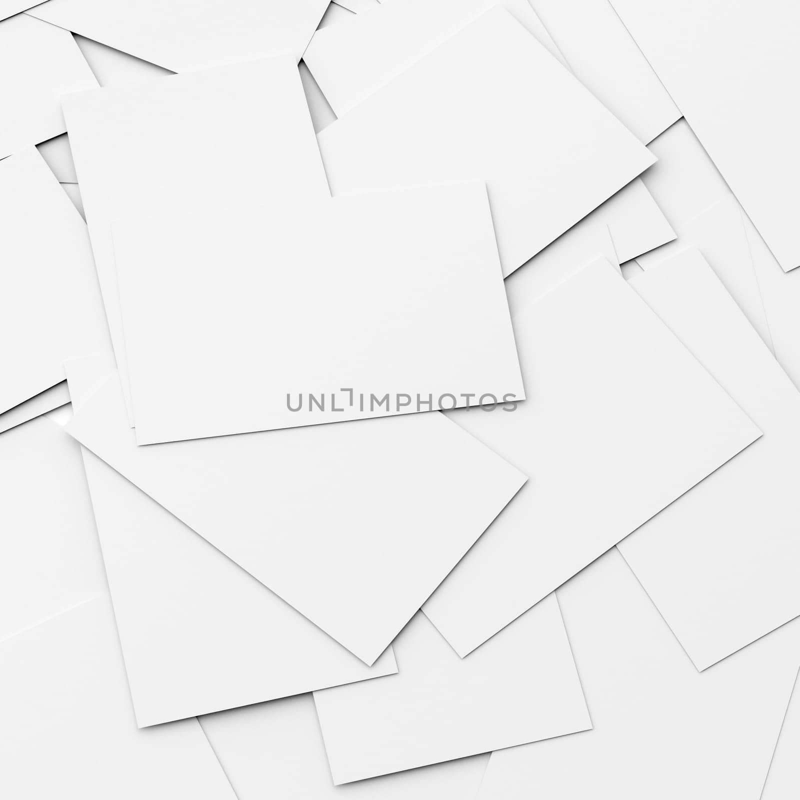 business card conceptual background, a stack of cards with only the top card is not covered.