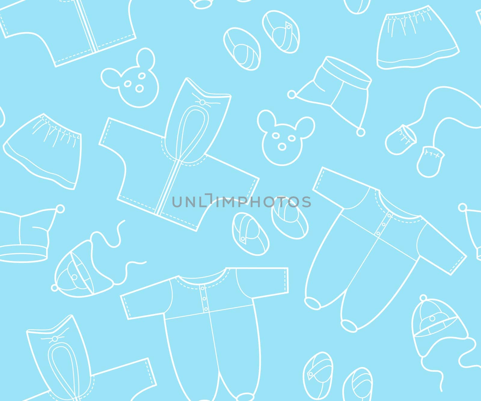 The blue  baby background