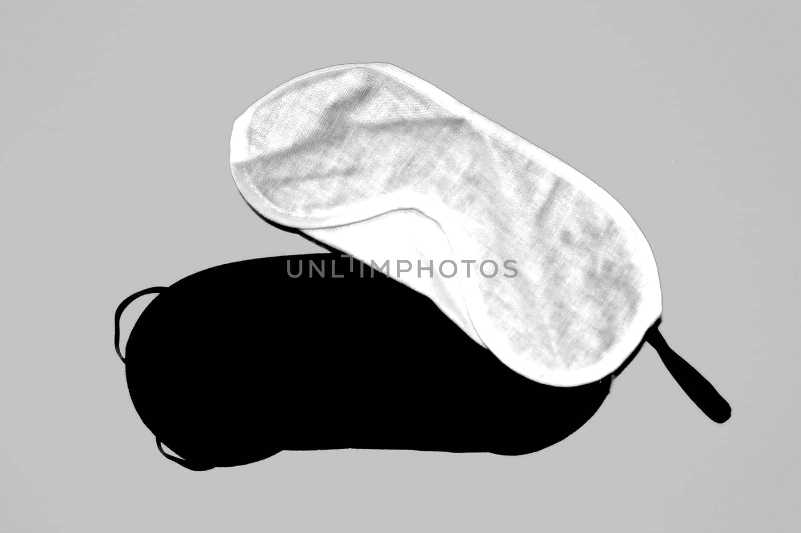 The close-up of two sleep masks.