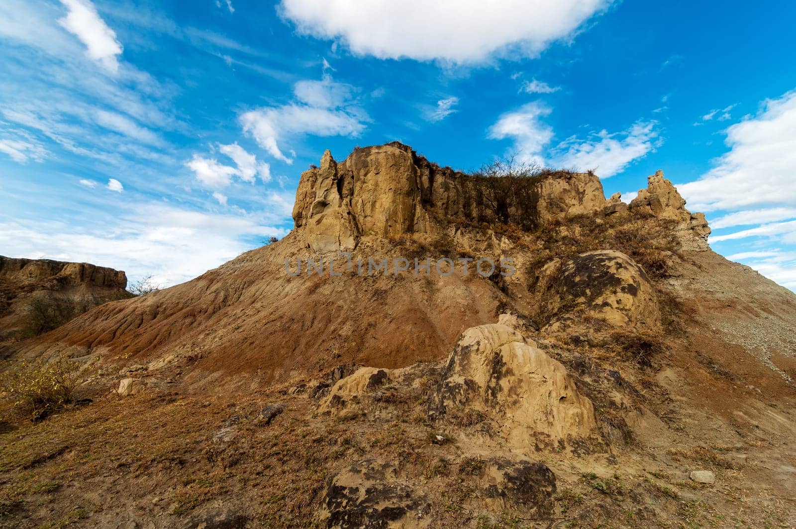 Desolate view of Tatacoa desert in Colombia