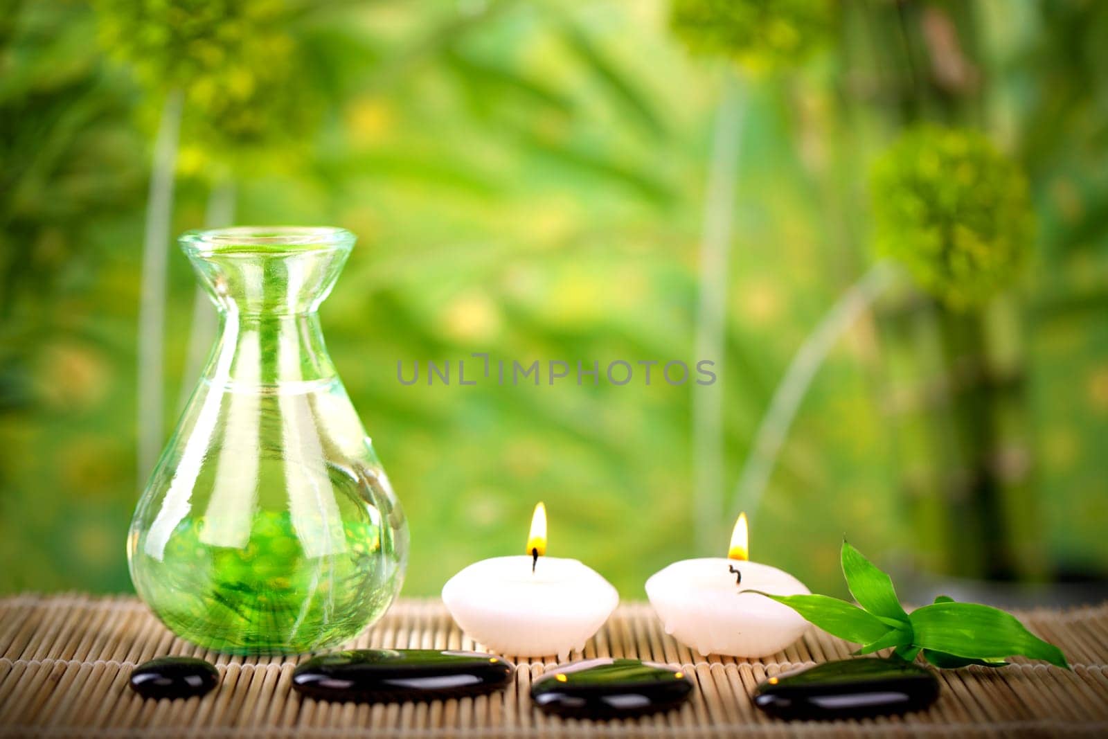 Wellness concept in a natural environment