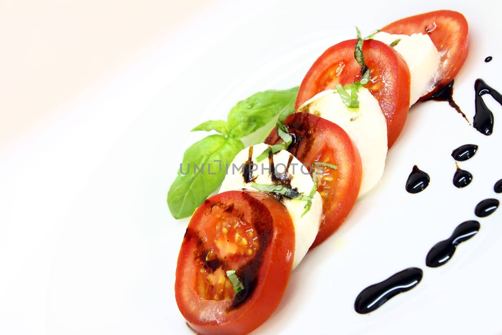 caprese - italian fresh appetizer (tomato, mozzarella, basil)