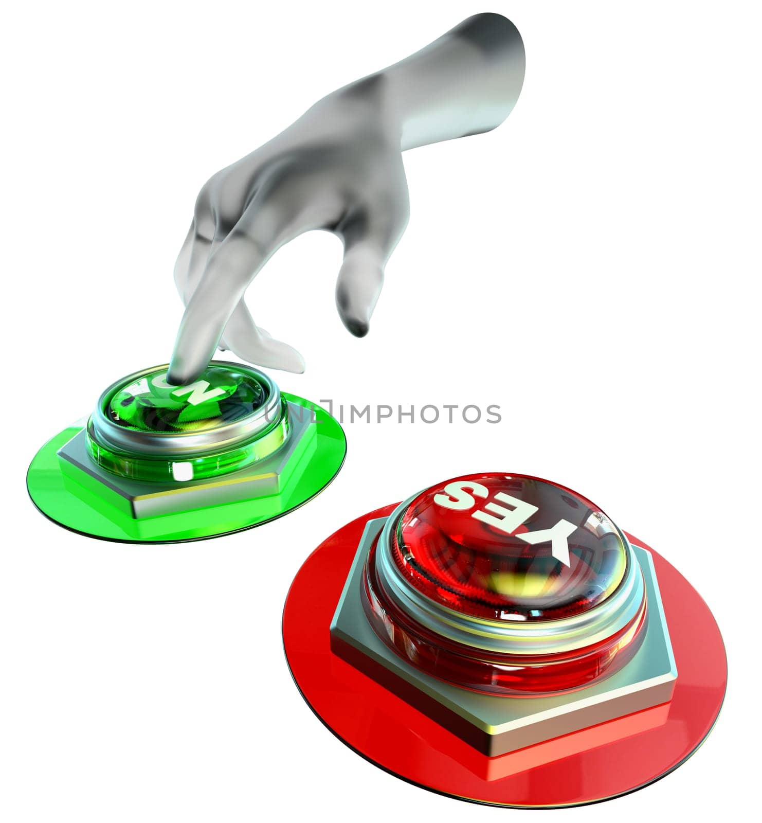 Yes and no buttons set for approved or rejected. Make the choice. The correct answer - NO.