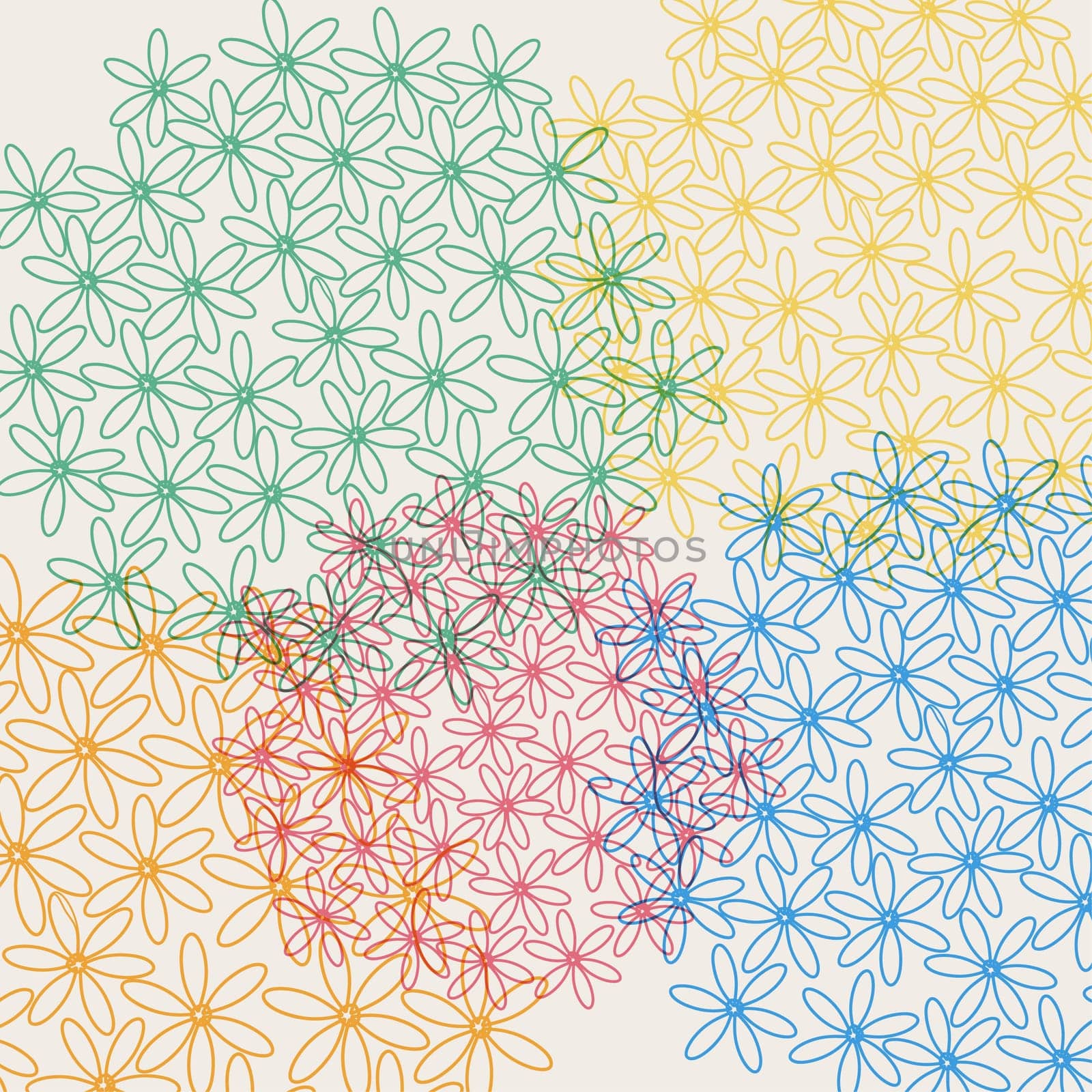 Spring time contemporary transparent flowers background. EPS10 file version. This illustration contains transparencies and is layered for easy manipulation and customization.