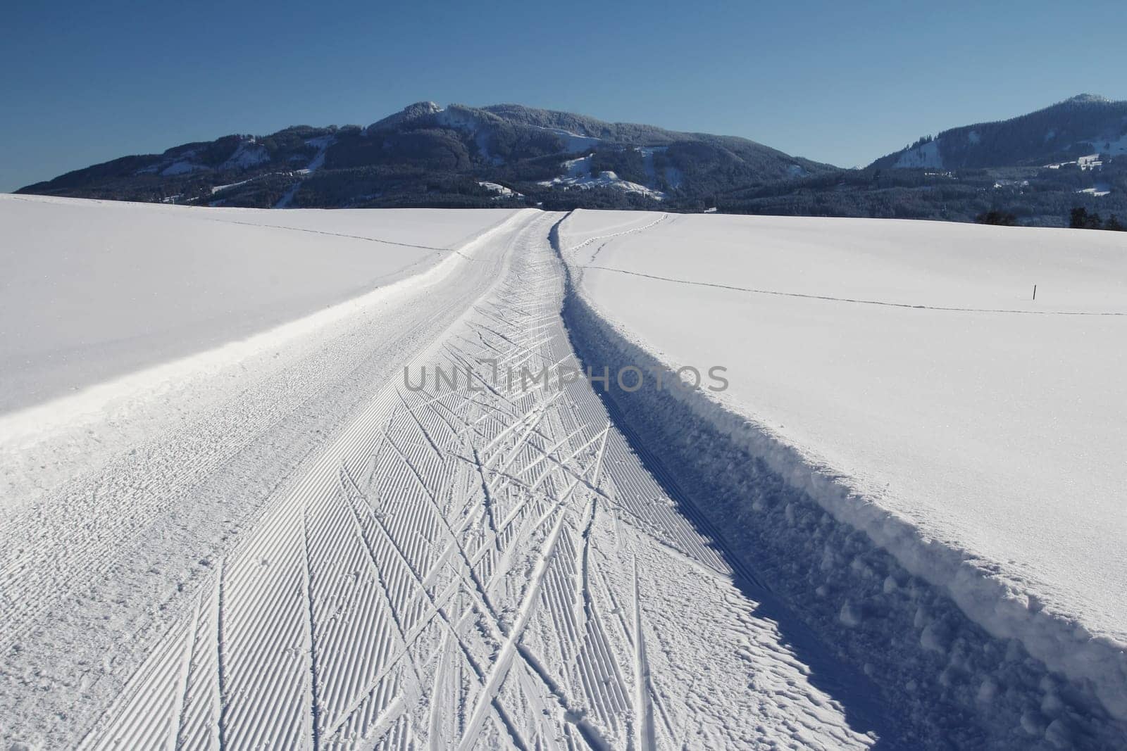 Winter sports - skating track in the Allgäu