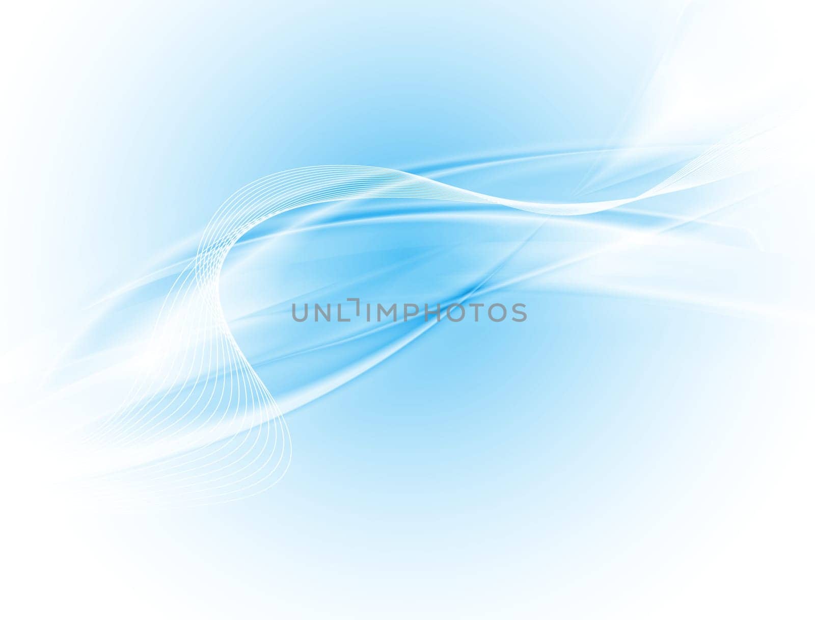 White and blue waves. Eps 10 vector background