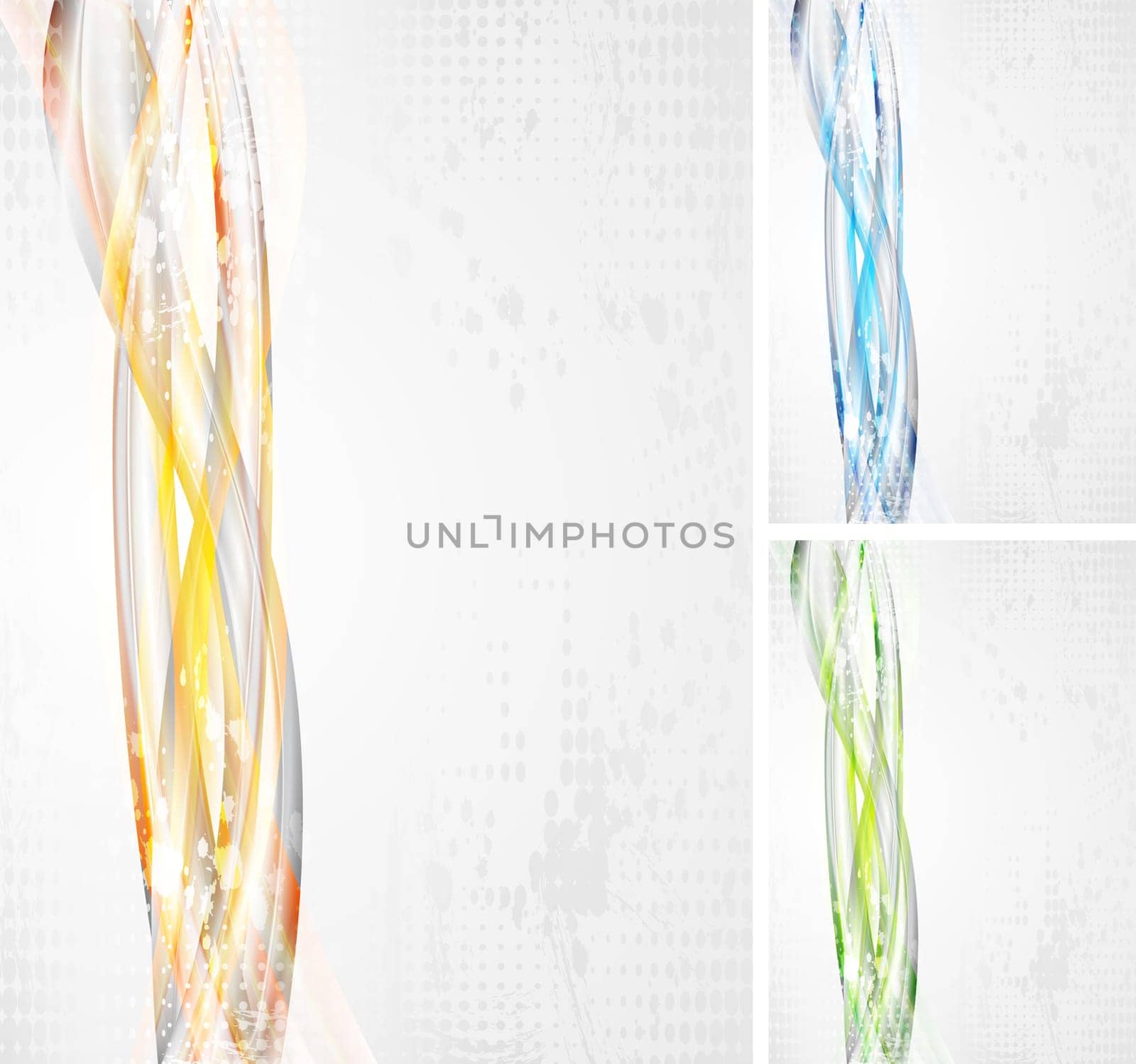 Abstract waves on the grunge backdrop. Vector background eps 10