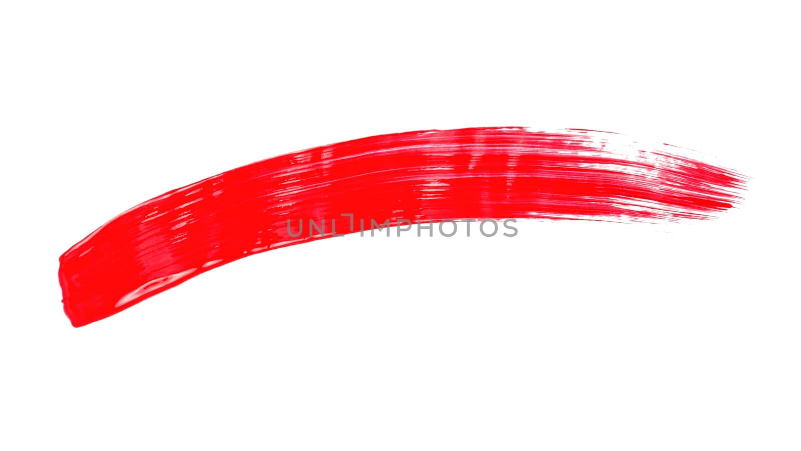 red brush stroke