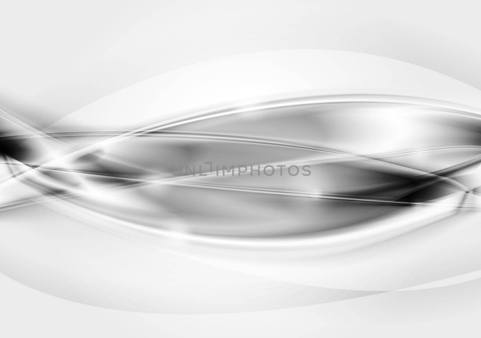 Abstract silver waves. Eps 10 vector template