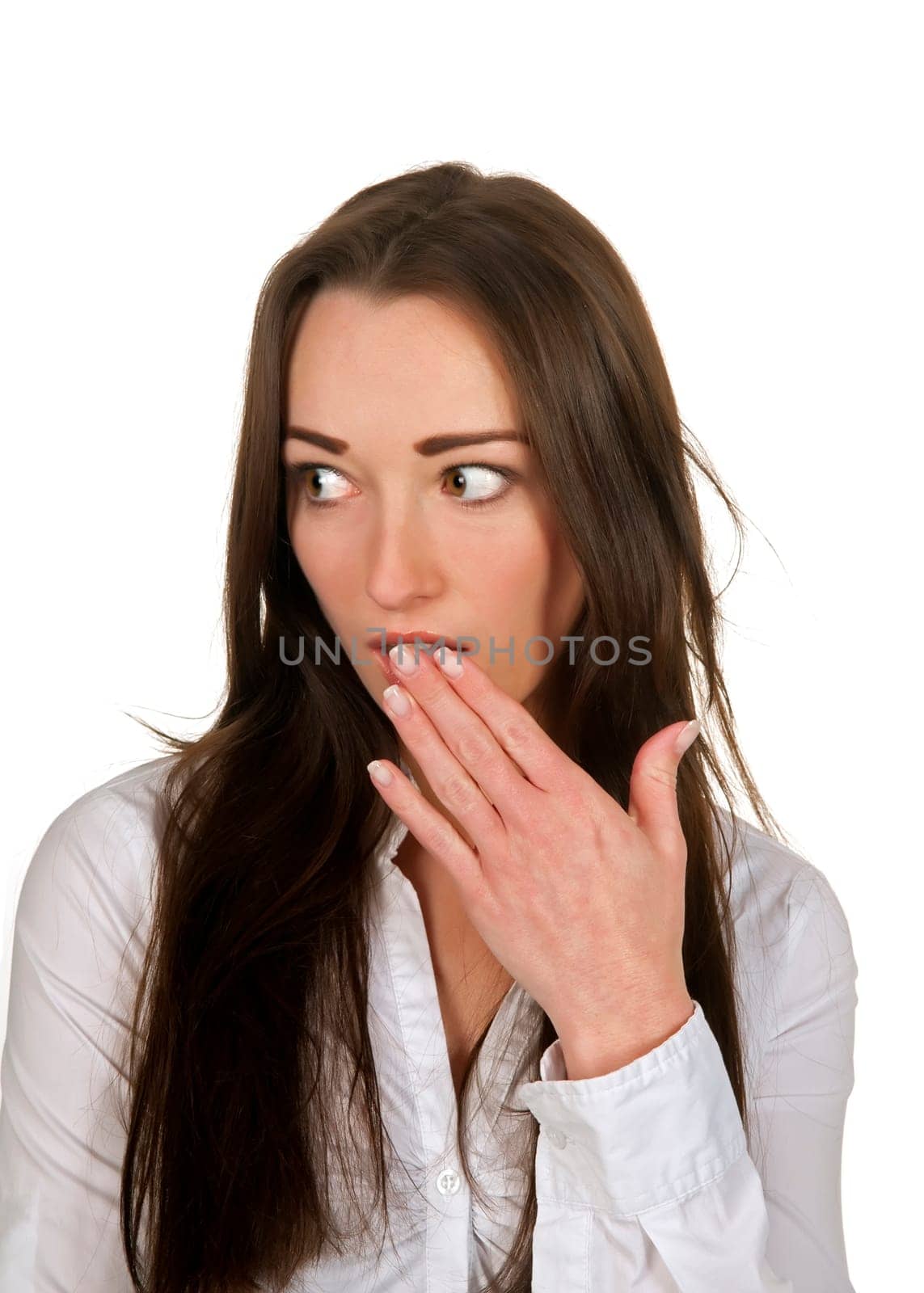 Businesswoman is surprised