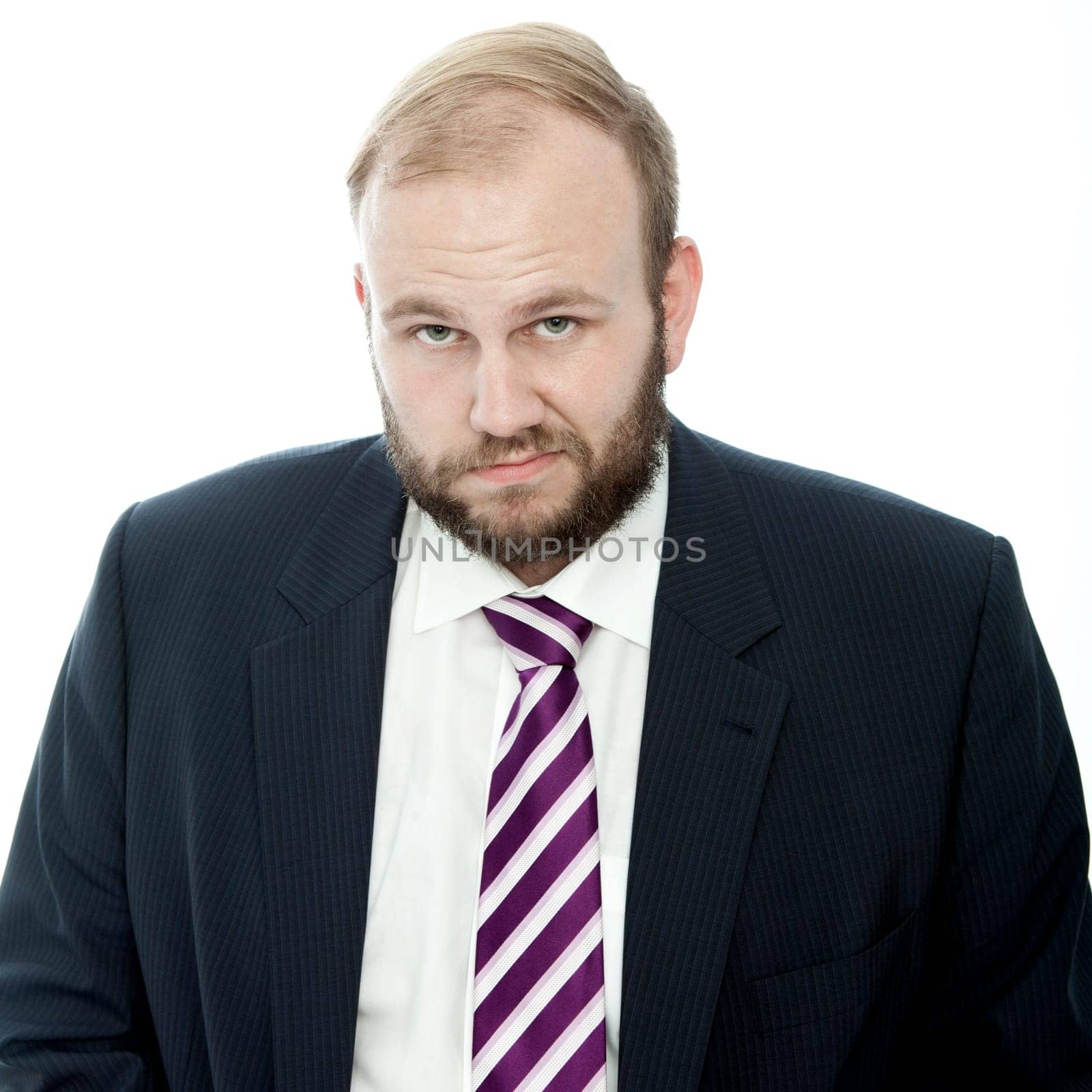 beard business man sad