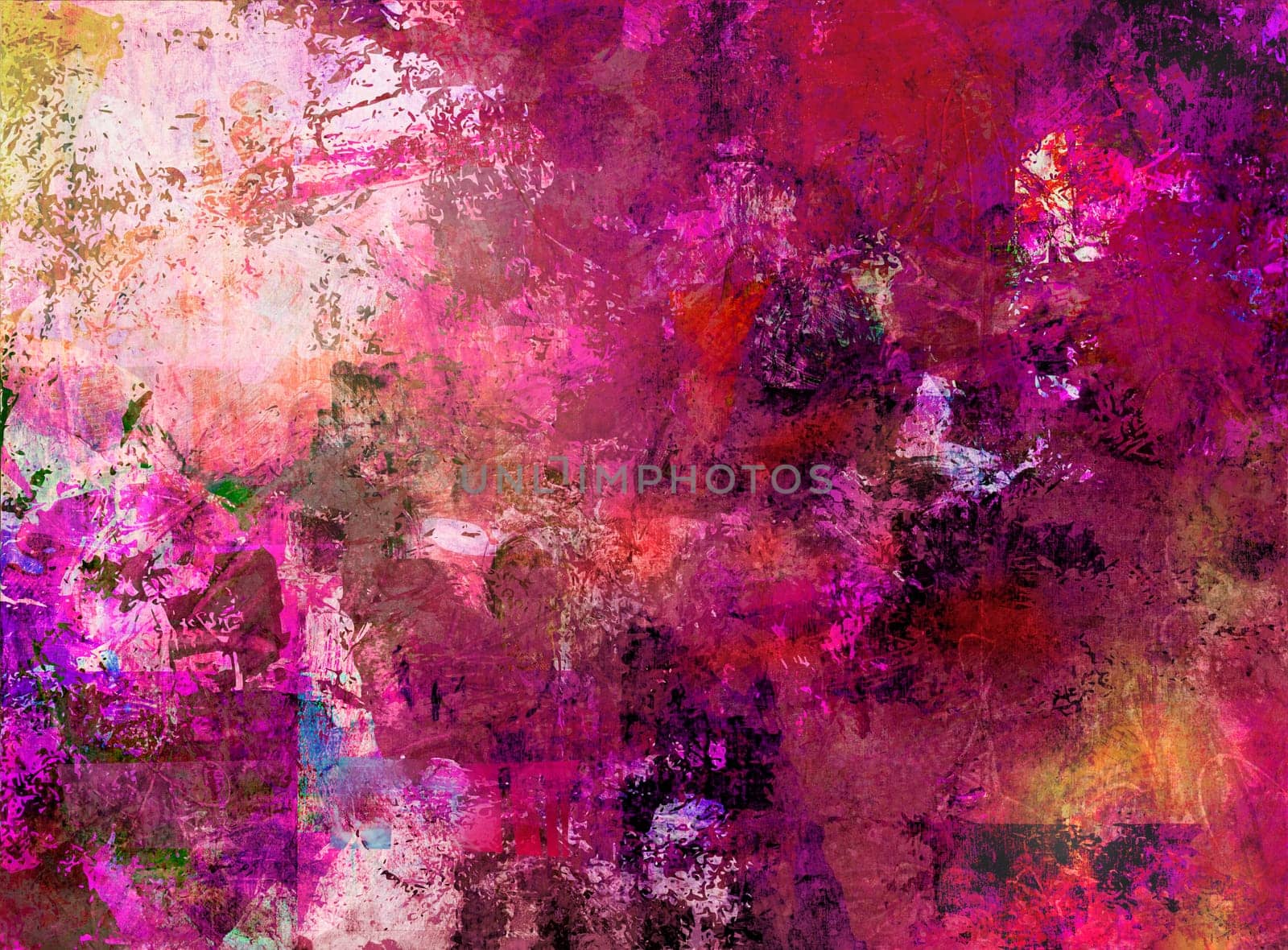 Mixed Media Background - Layers Collage