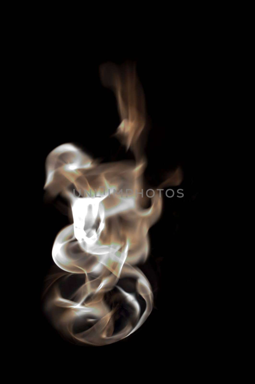 fire with a black background, abstract background.