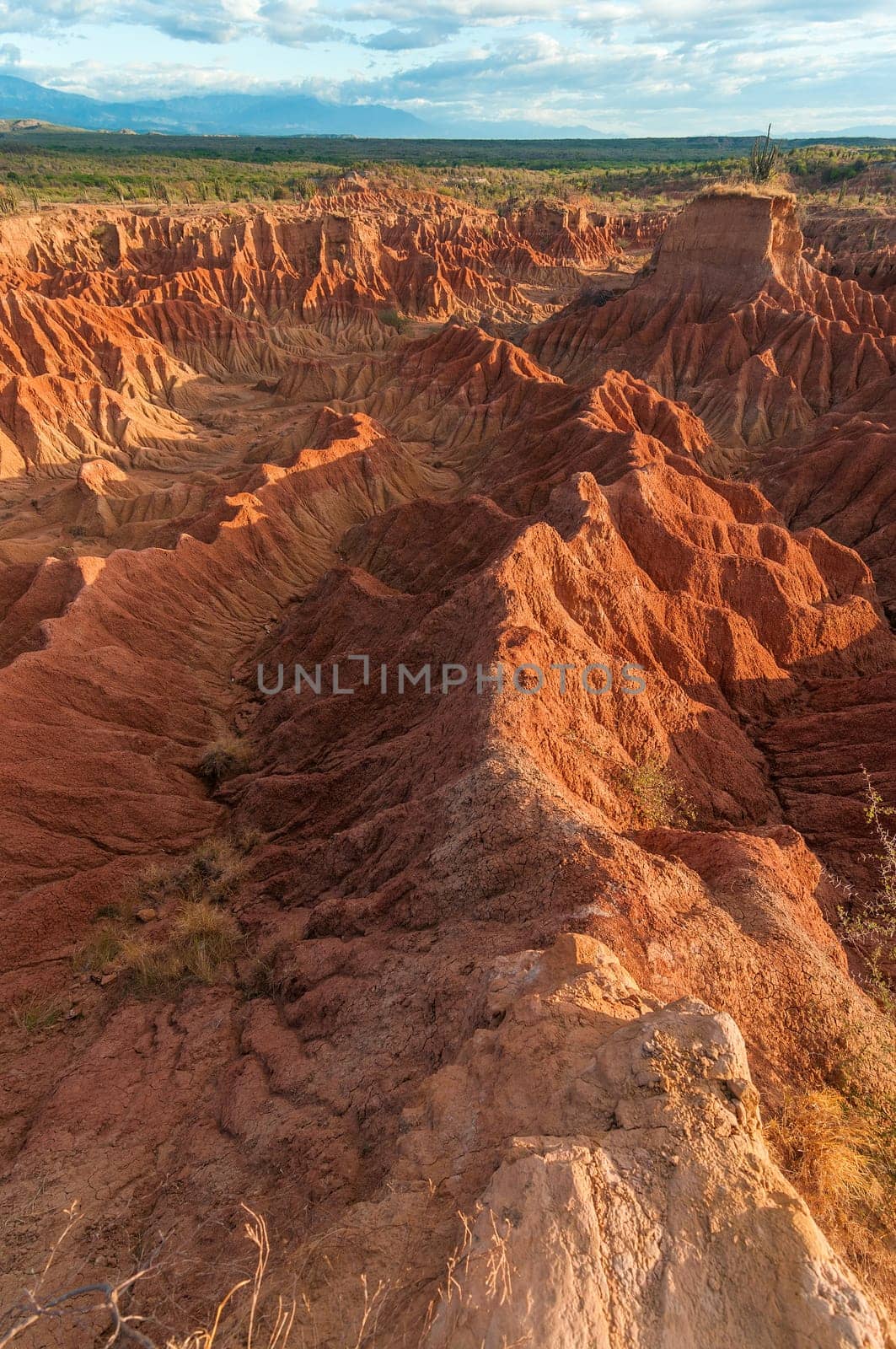 Beautiful red rock formations in Tatacoa Desert, Colombia