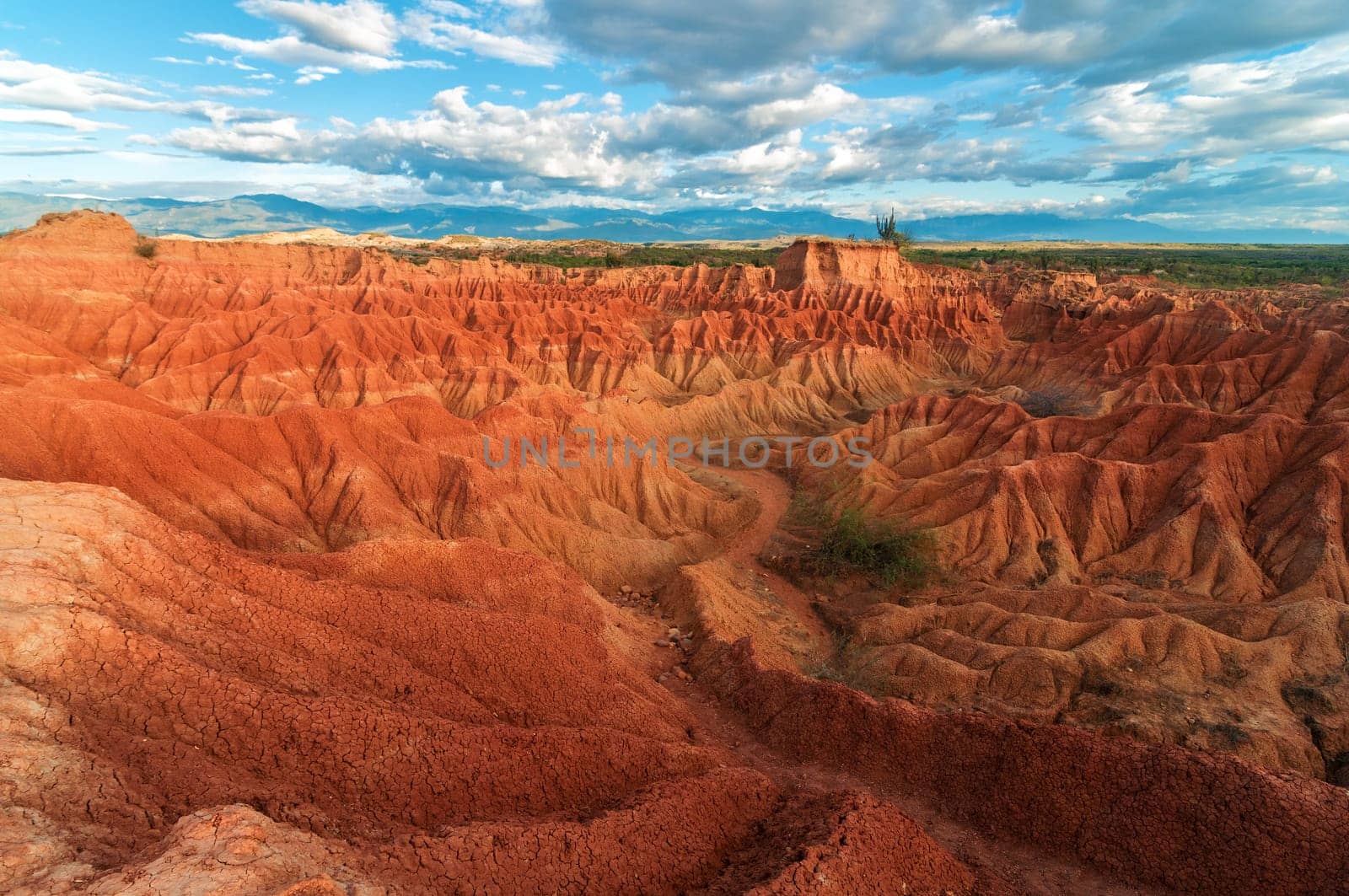 Stunning red desert landscape of Tatacoa Desert, Colombia