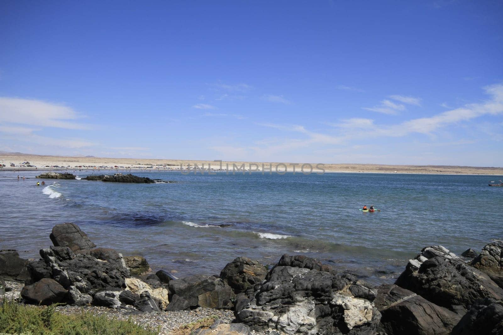 Beaches and harbour near Bahia Inglesia, Caldera, Chile