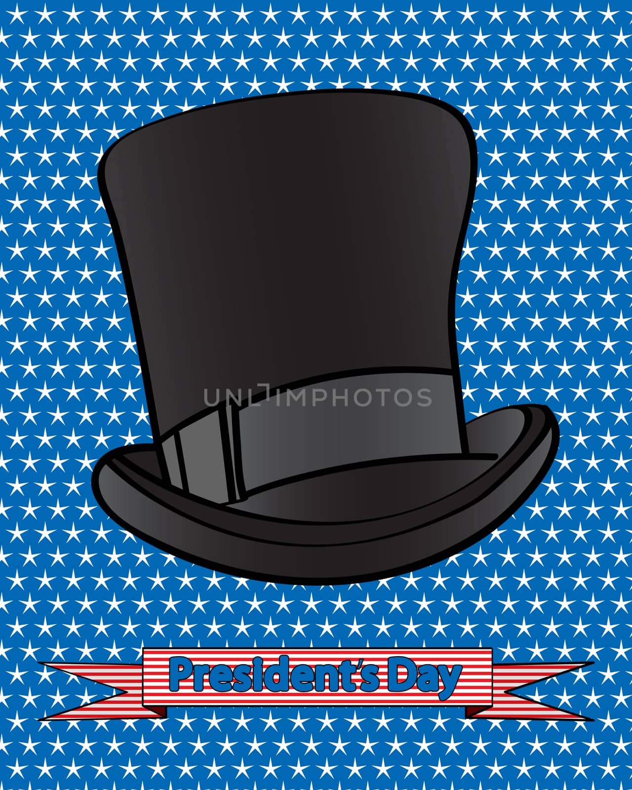 President's Day celebration card.
