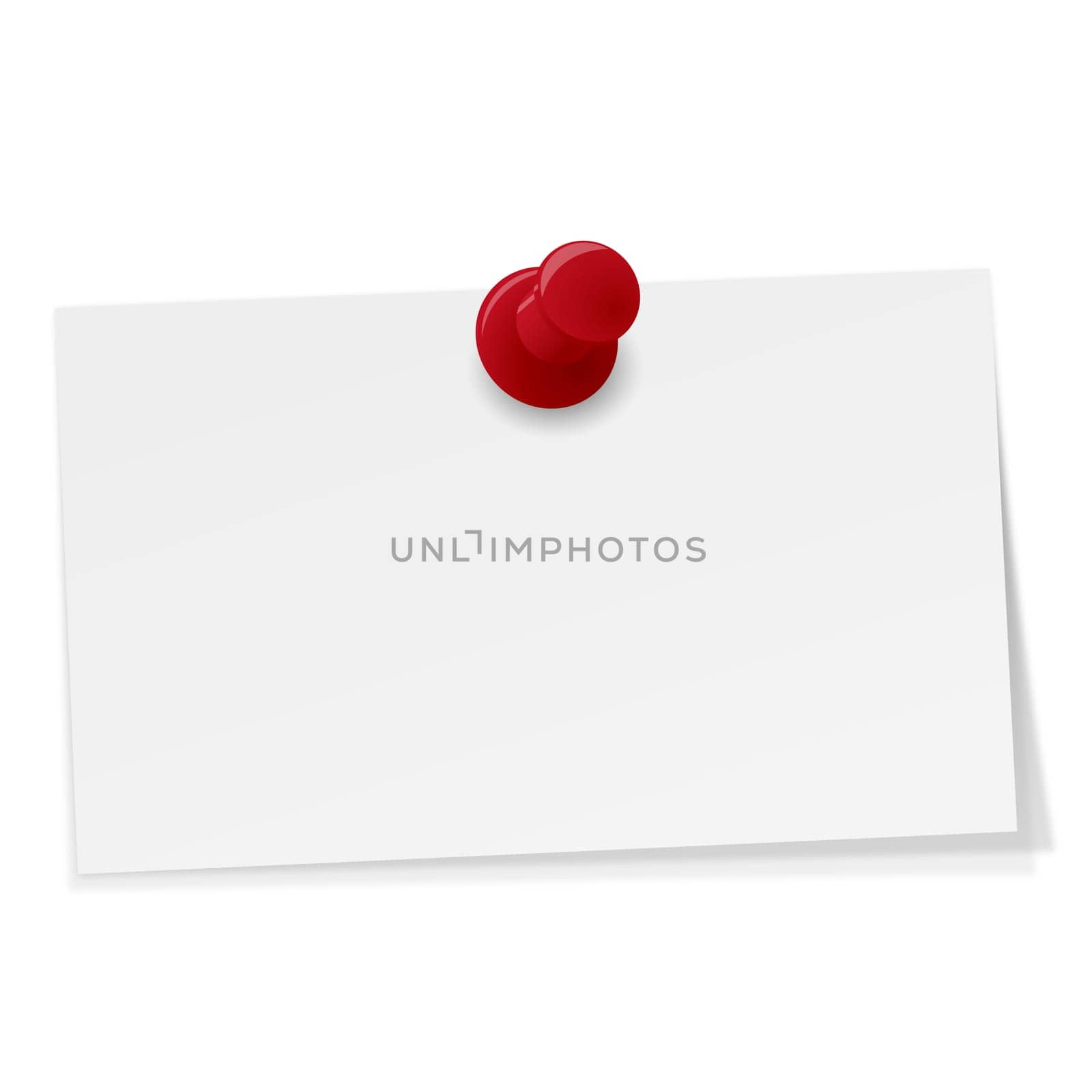 small note with pin