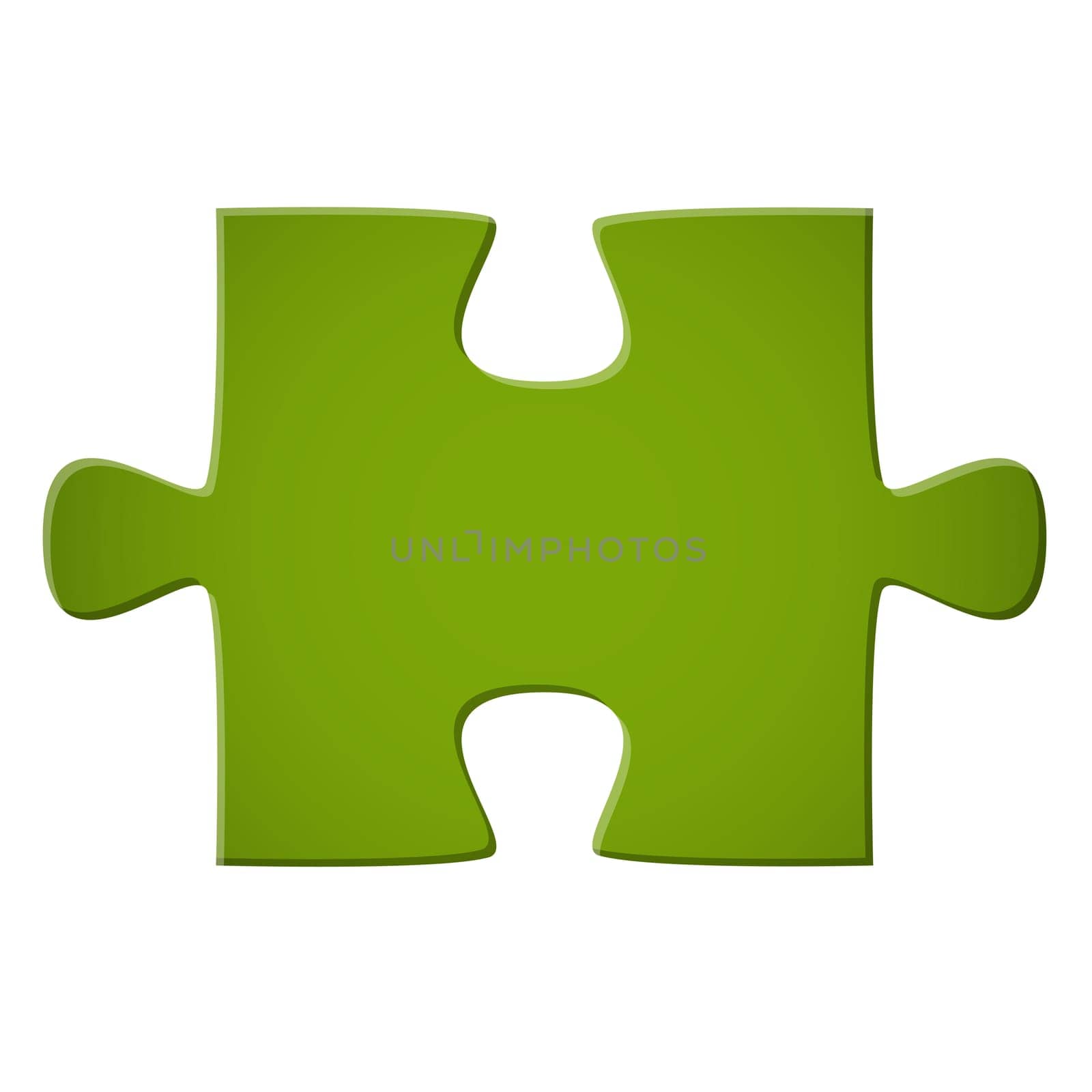 Puzzle piece green