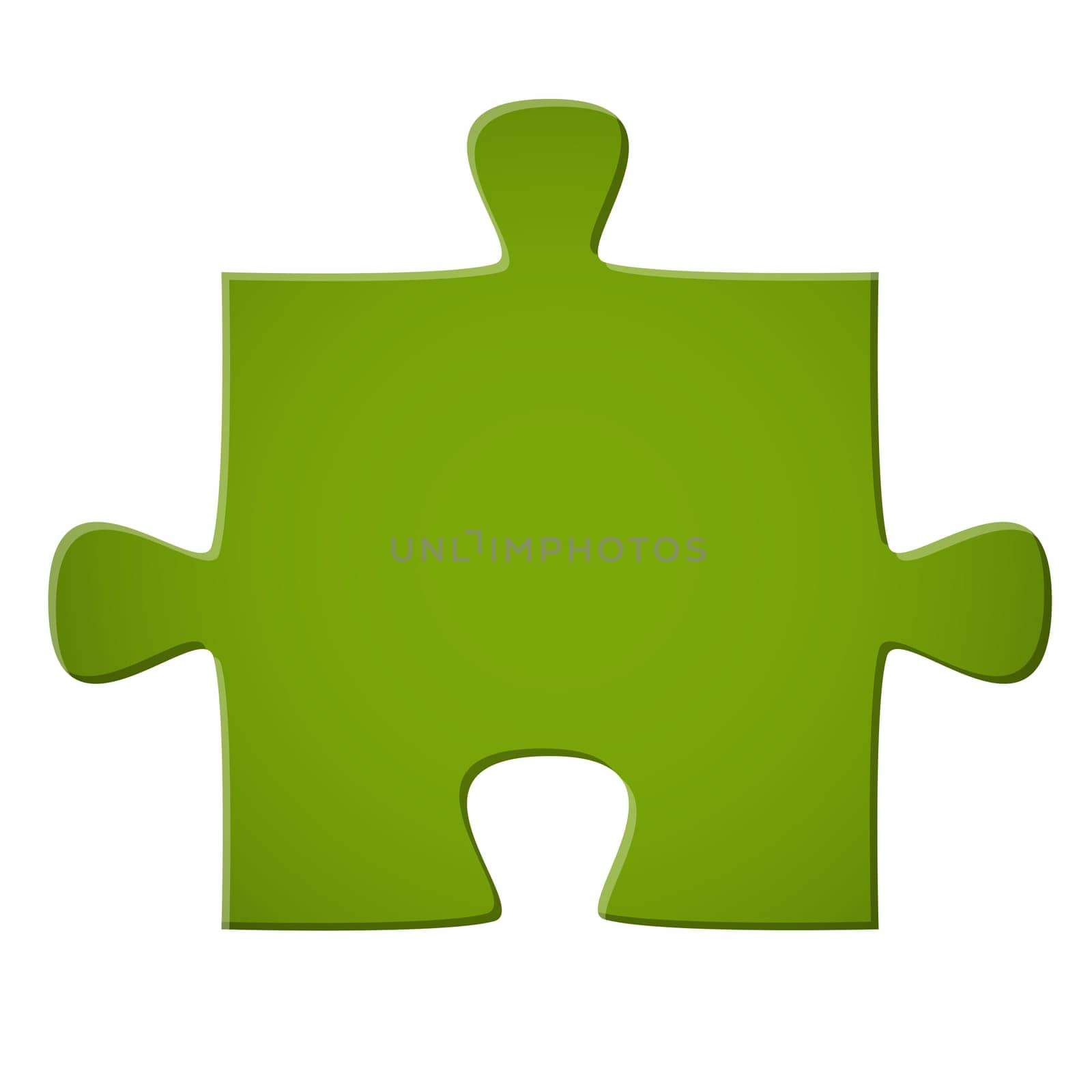 Puzzle piece green