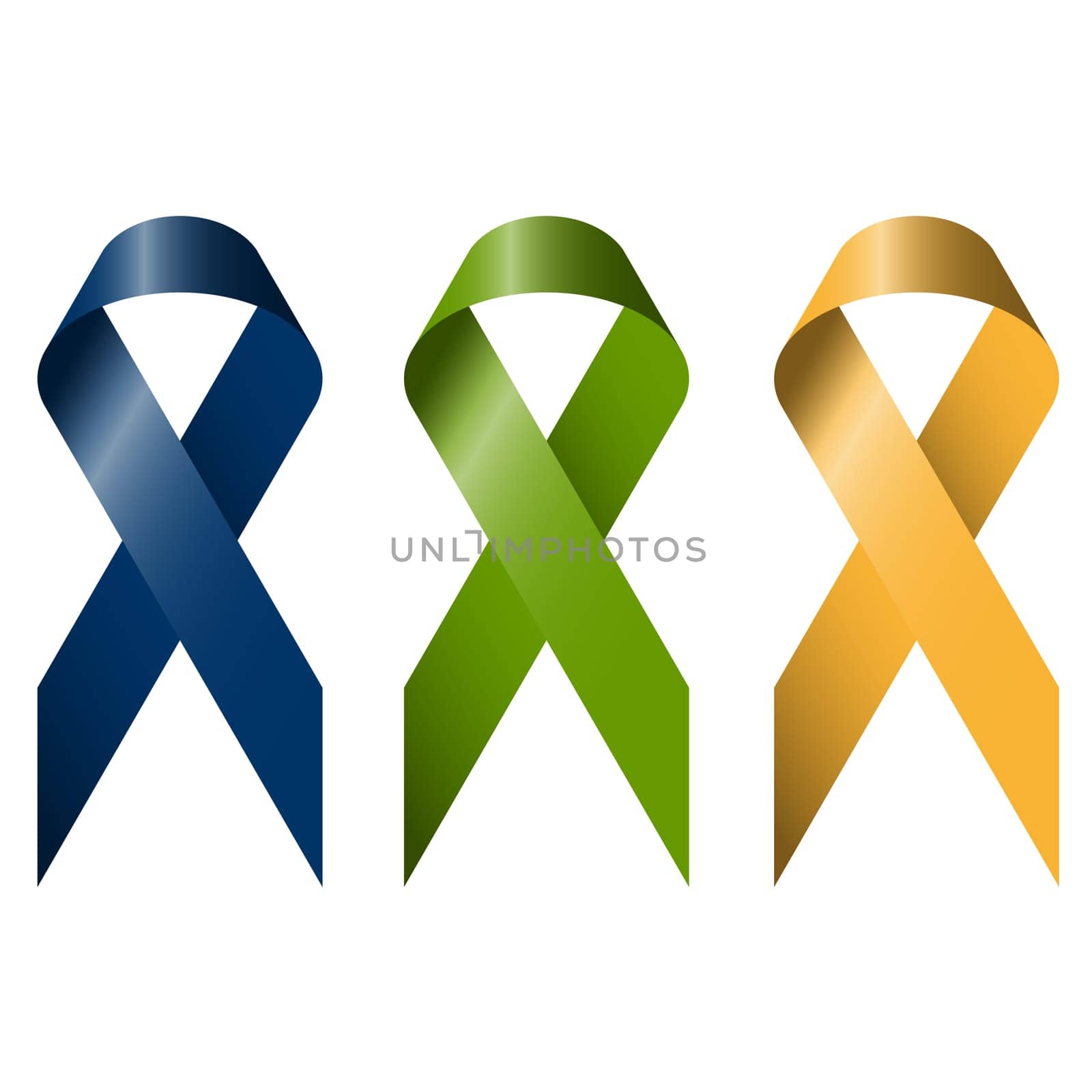 Bows - Green + Blue + Yellow