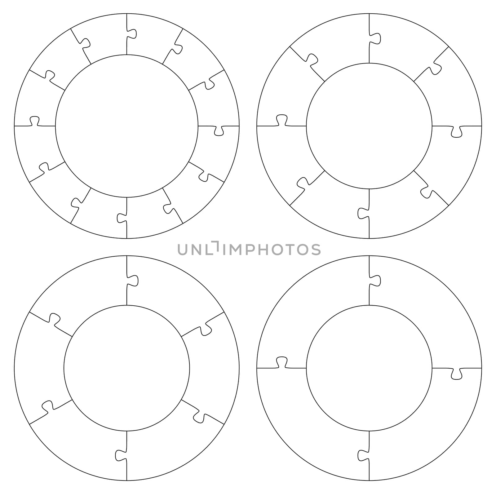 Puzzle Templates Circle