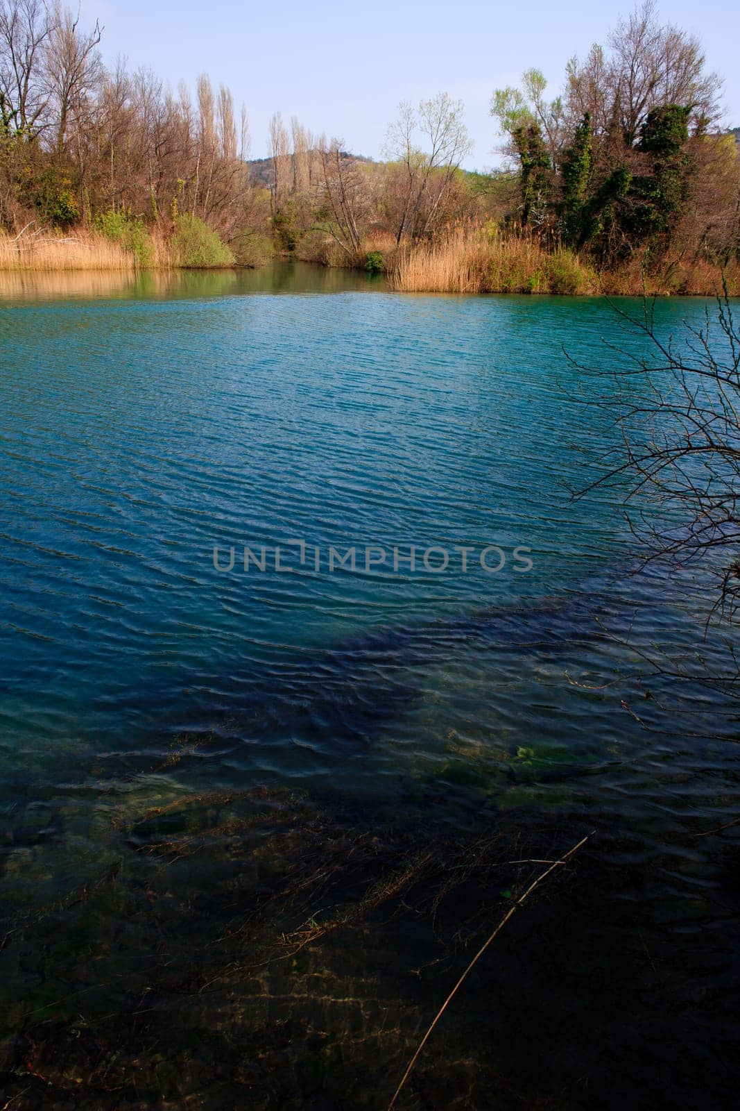 View of Timavo river, San Giovanni di Duino - Italy