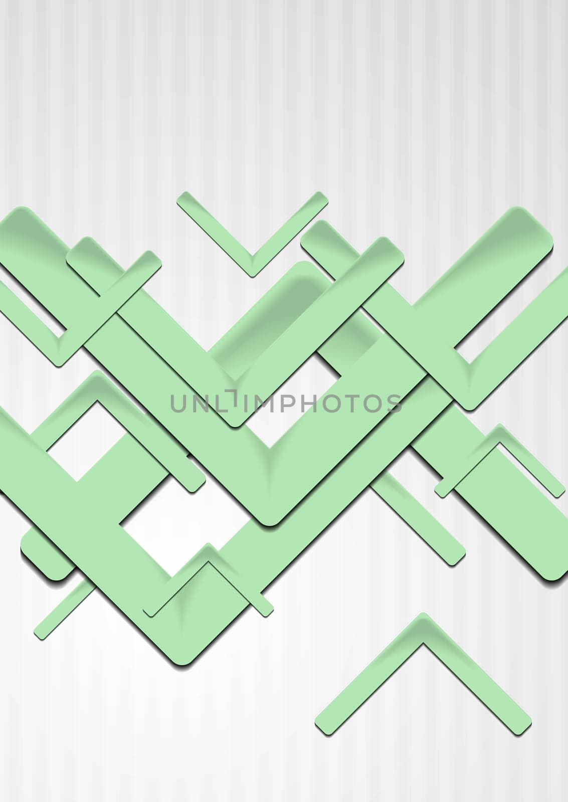 Abstract technology design with green shapes. Vector background eps 10