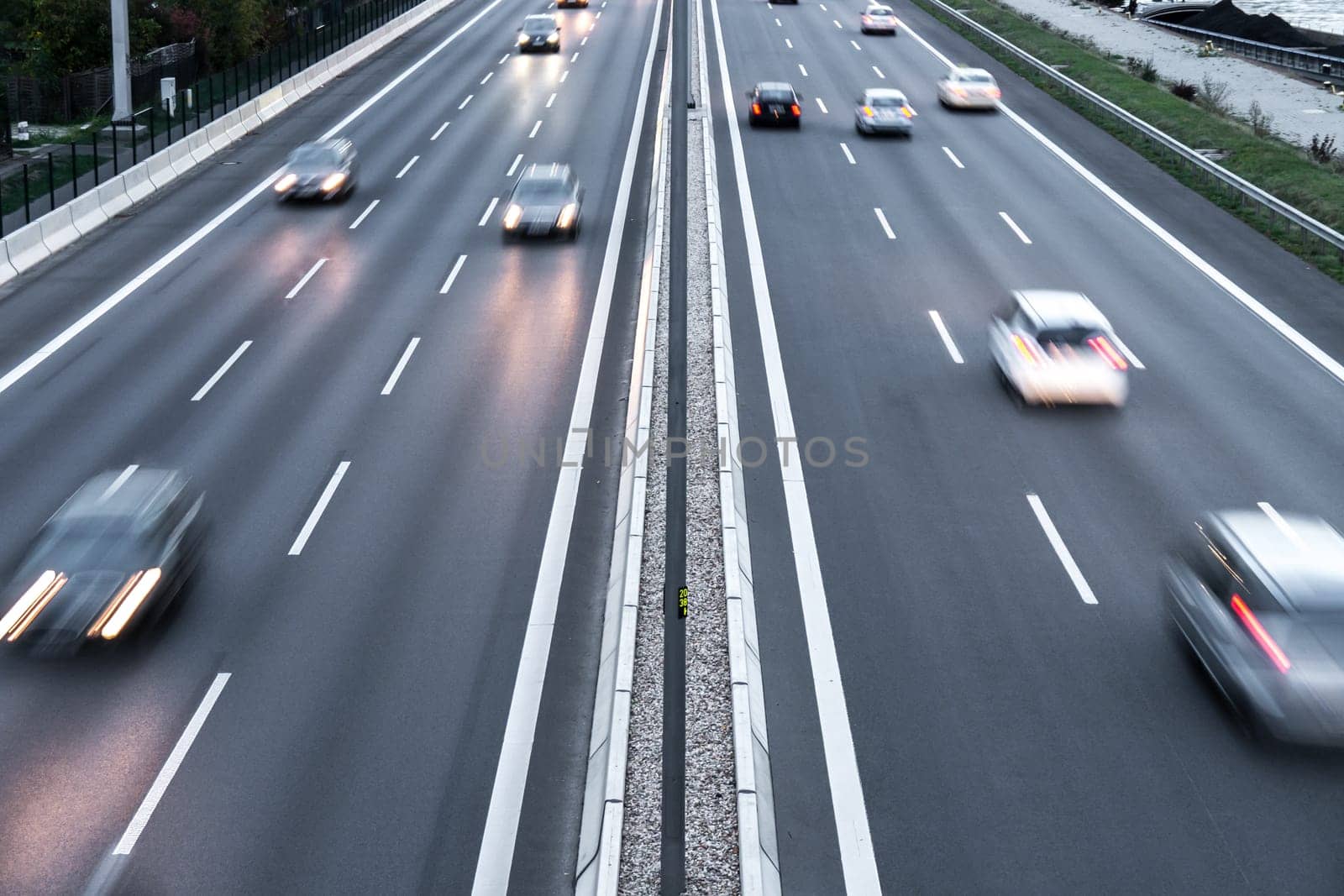 A highway in evening in germany