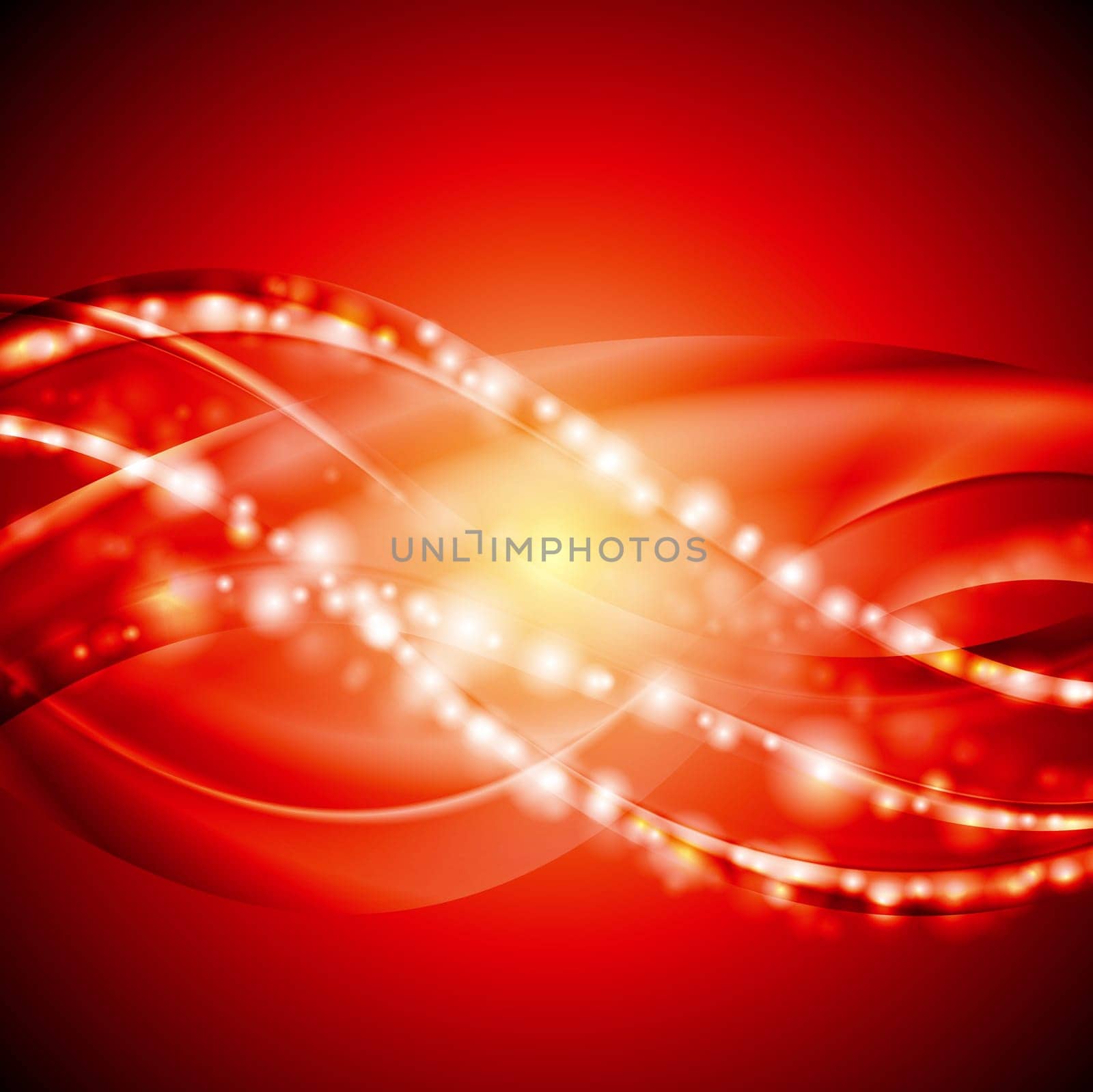 Abstract red wavy background. Vector illustration eps 10